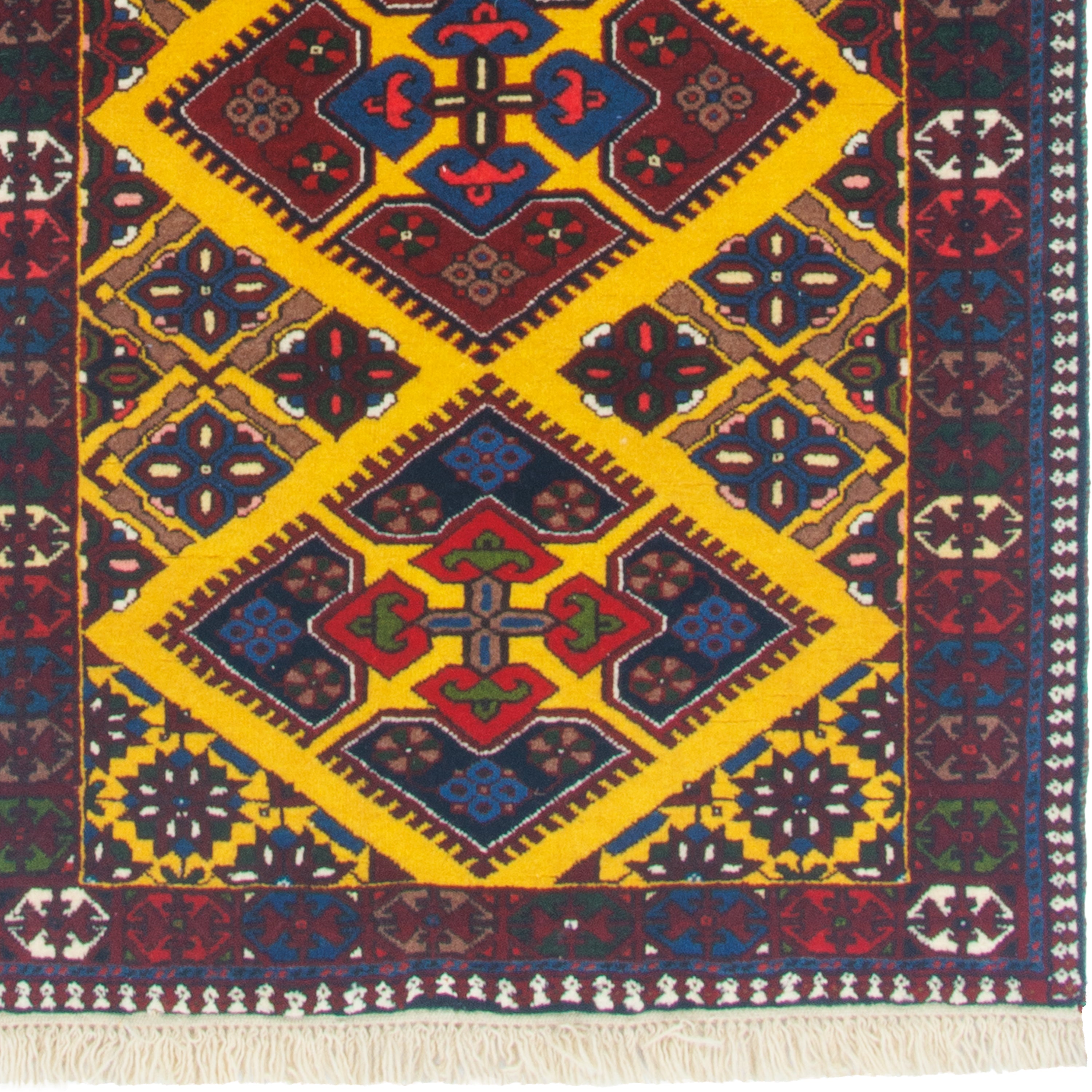 Bakhtiari Handmade Carpet — Chand Toranj | Full Wool | 77 × 196 cm | SKU 10100540