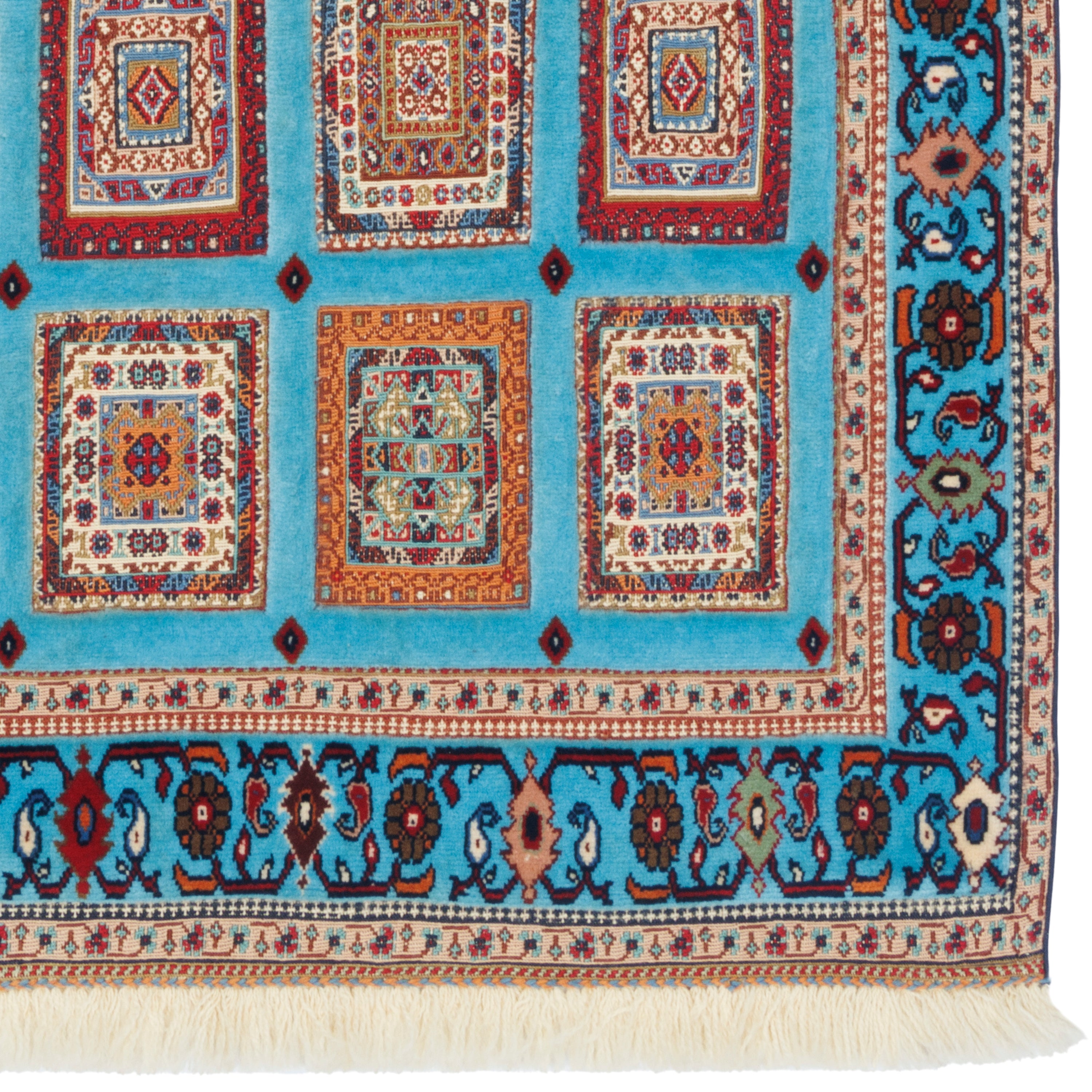 سجادة كيليم سيرجان اليدوية - خشتي | صوف كامل | 80 × 110 سم | رمز المنتج 40000318