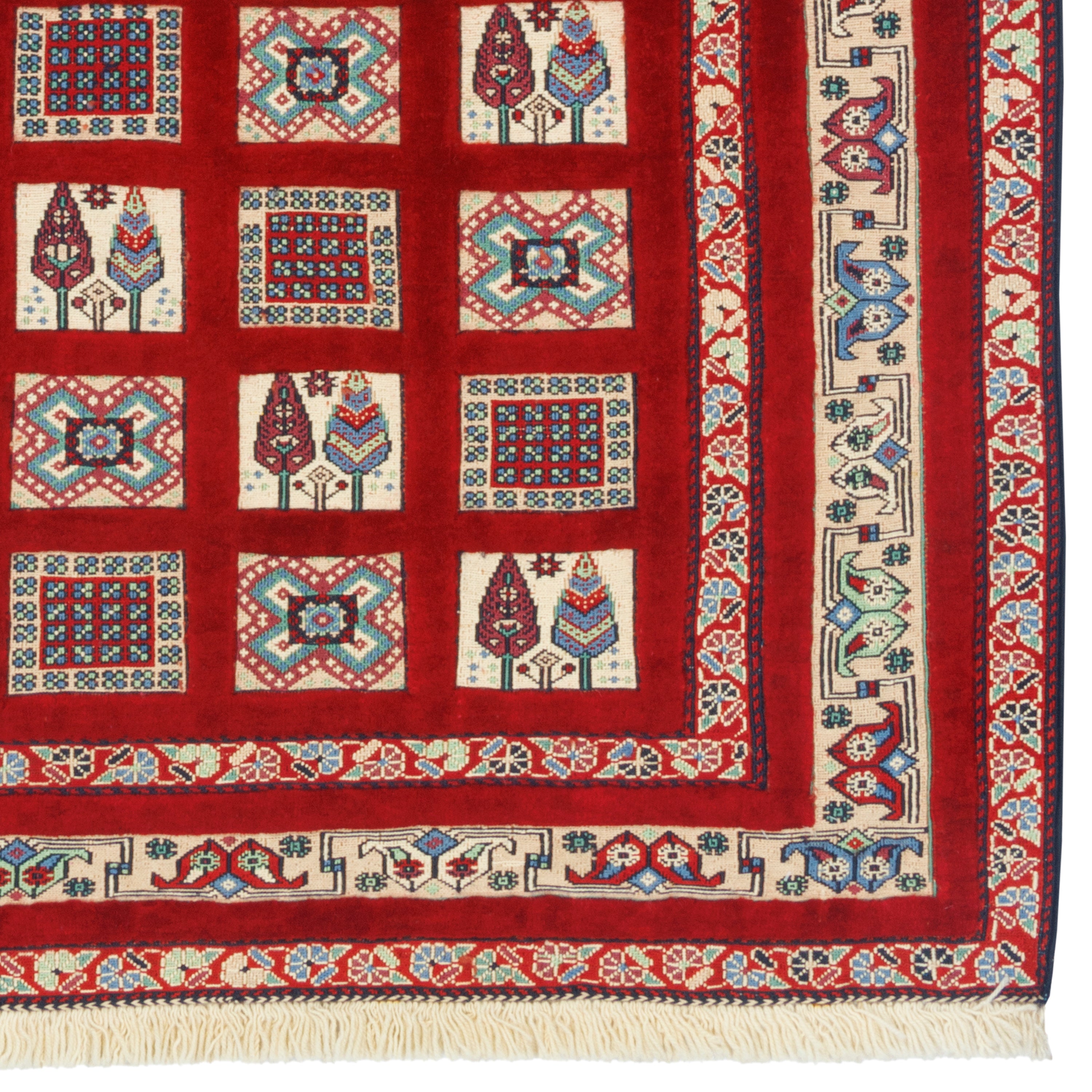 سجادة كيلين سيرجان اليدوية — خشتي | صوف كامل | 100 × 145 سم | SKU 40100302