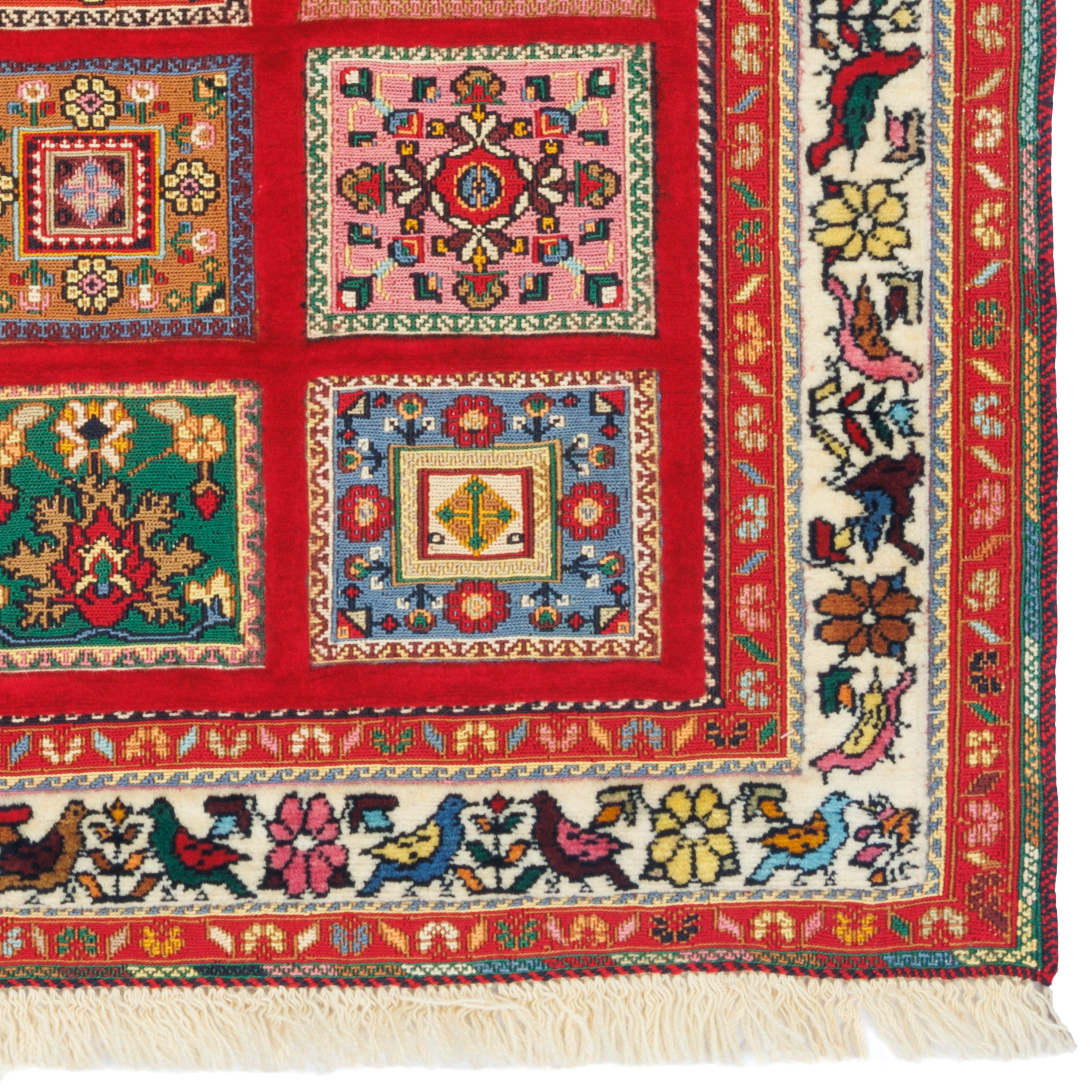 سجادة كيلين يدوية من سيرجان — خشتي | صوف كامل | 85 × 115 سم | رمز المنتج 40000332