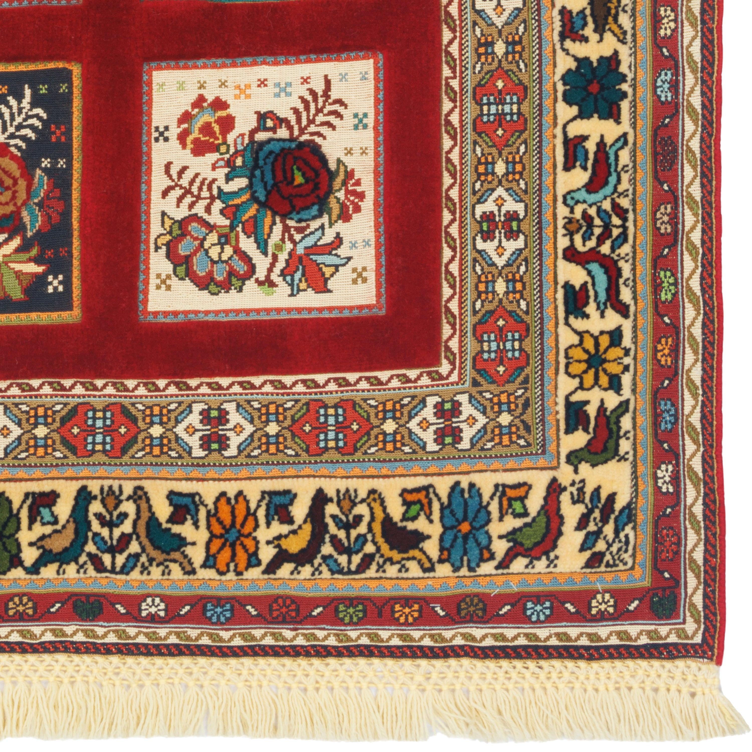 سجادة كيليم سيرجان يدوية الصنع — خشتي | صوف بالكامل | 85 × 127 سم | رمز المنتج 40100352