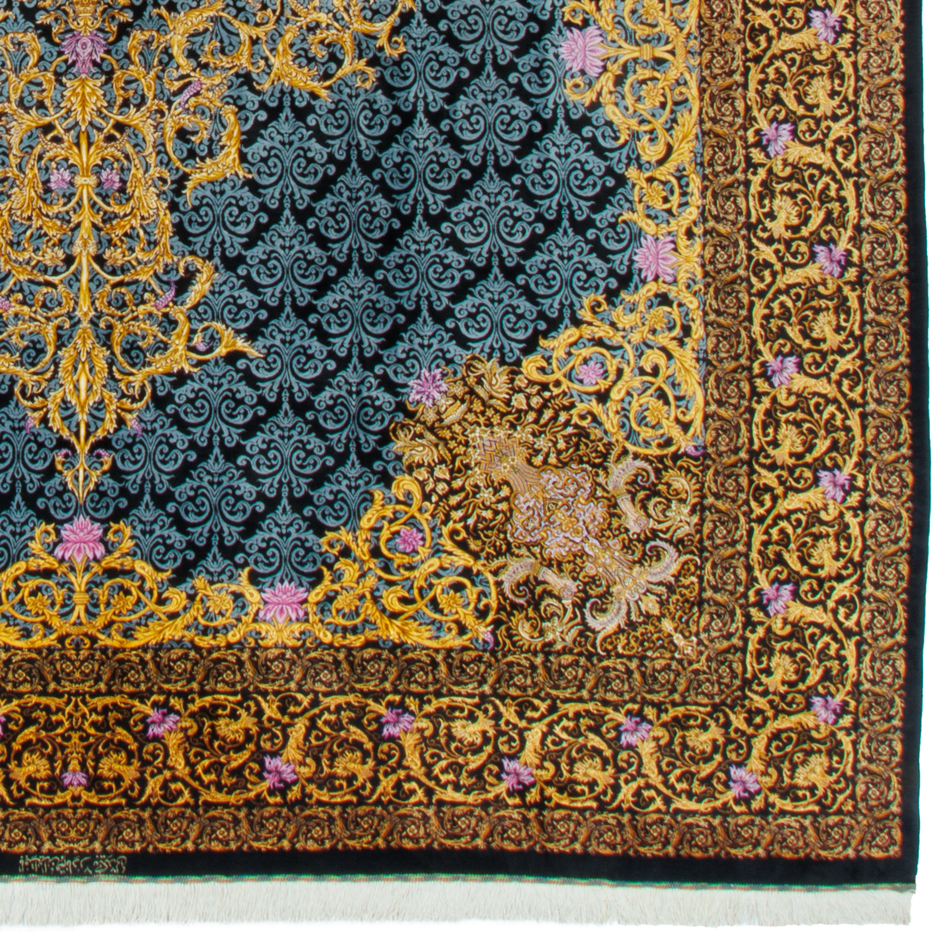 Qom Handmade Carpet — Lachak Toranj | Full Silk | 302 × 400 cm | SKU 11200617