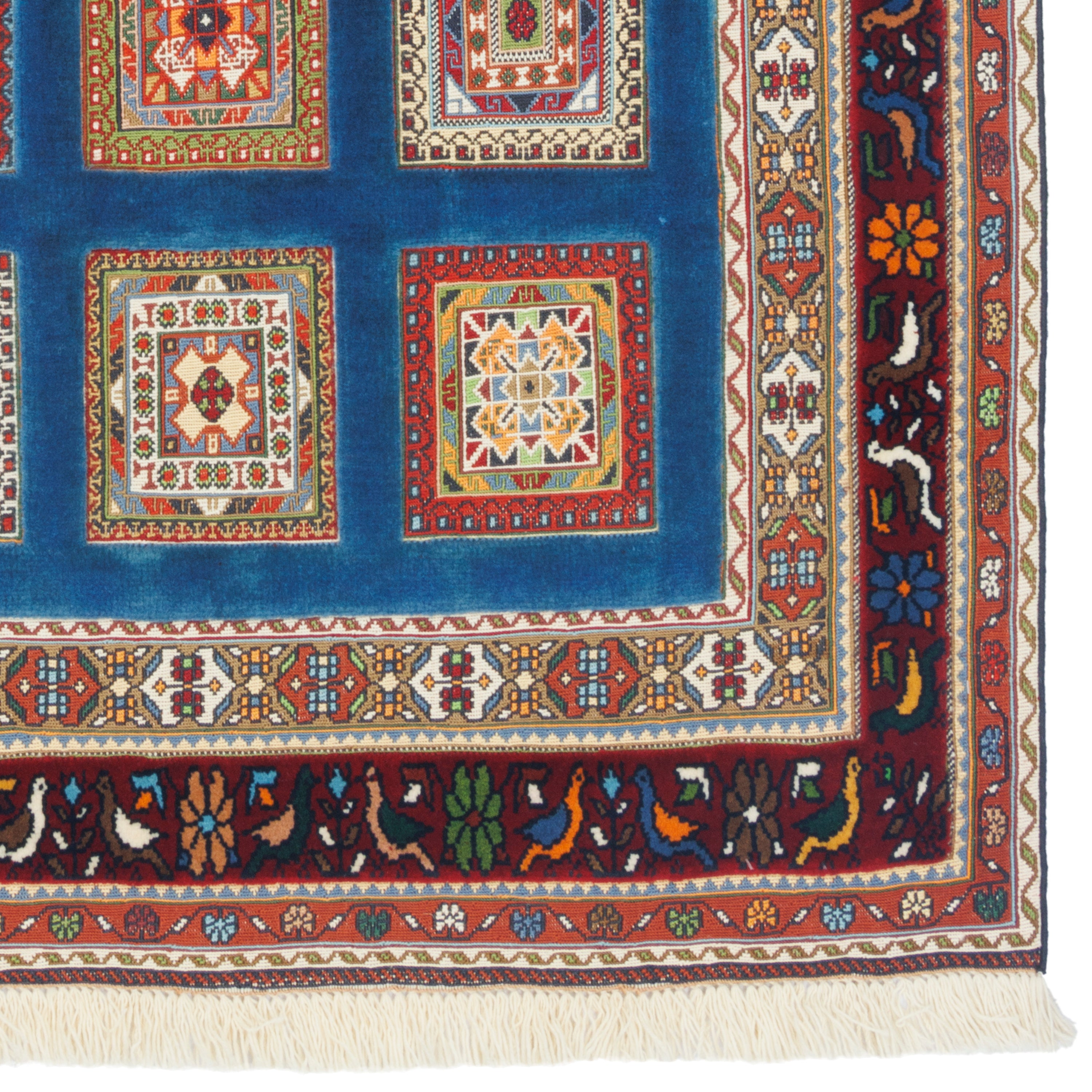 سجادة كيلم سيرجان يدوية الصنع — خشتي | صوف بالكامل | 90 × 125 سم | رمز المنتج 40100315