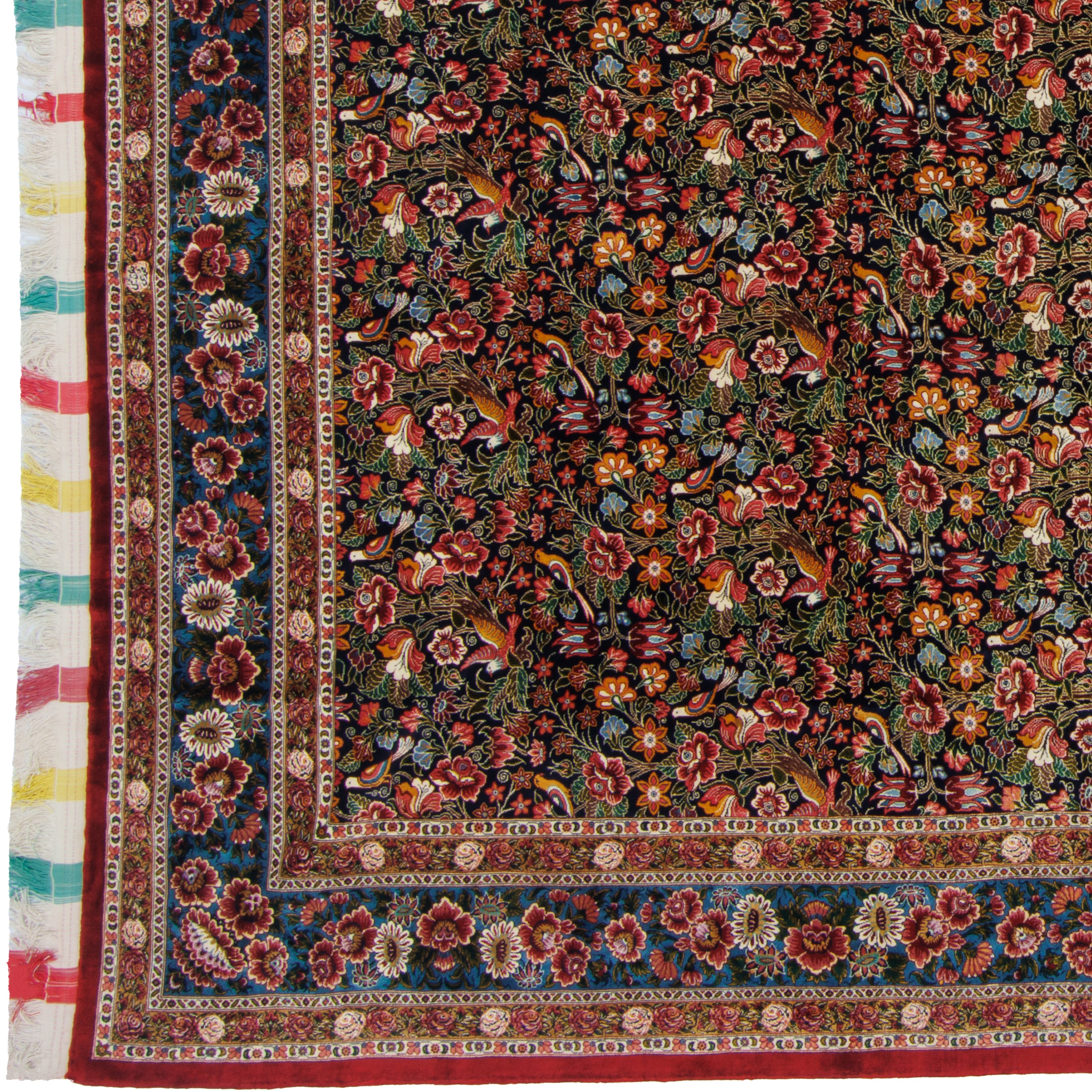 سجاد سنندج اليدوي - ساراسار | حرير كامل | 250 × 350 سم | رمز المنتج 10800800