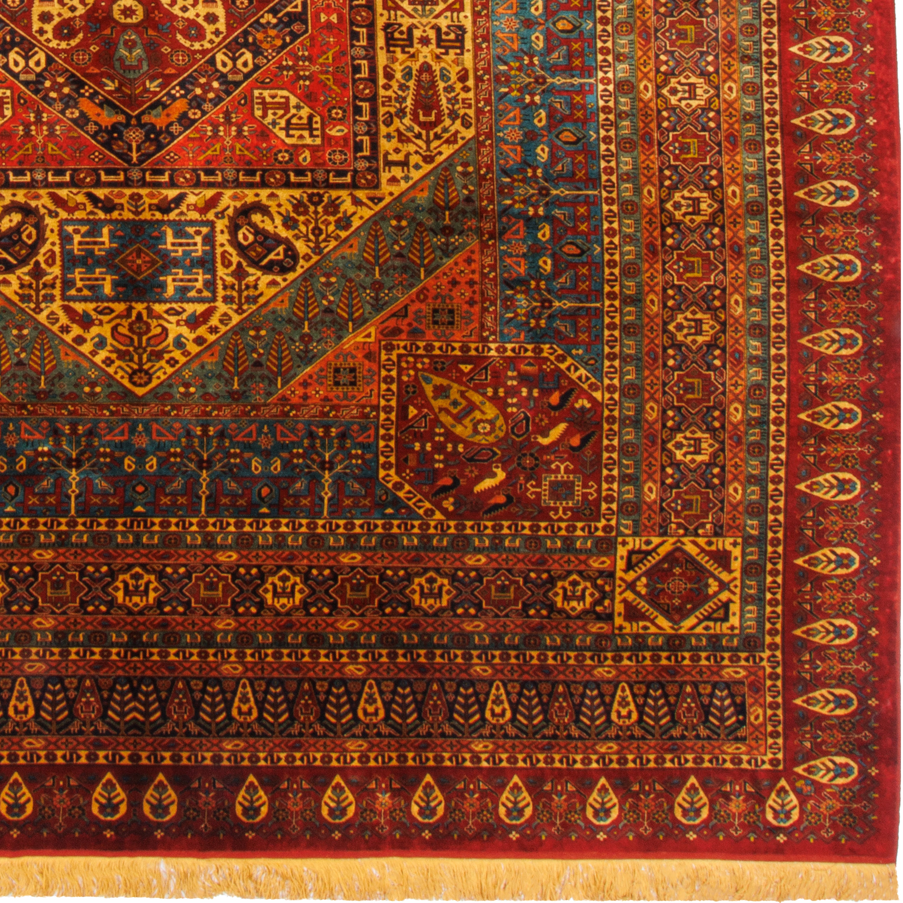 Sarakhs Handmade Carpet — Lachak Toranj | Full Silk | 300 × 390 cm | SKU 11100631