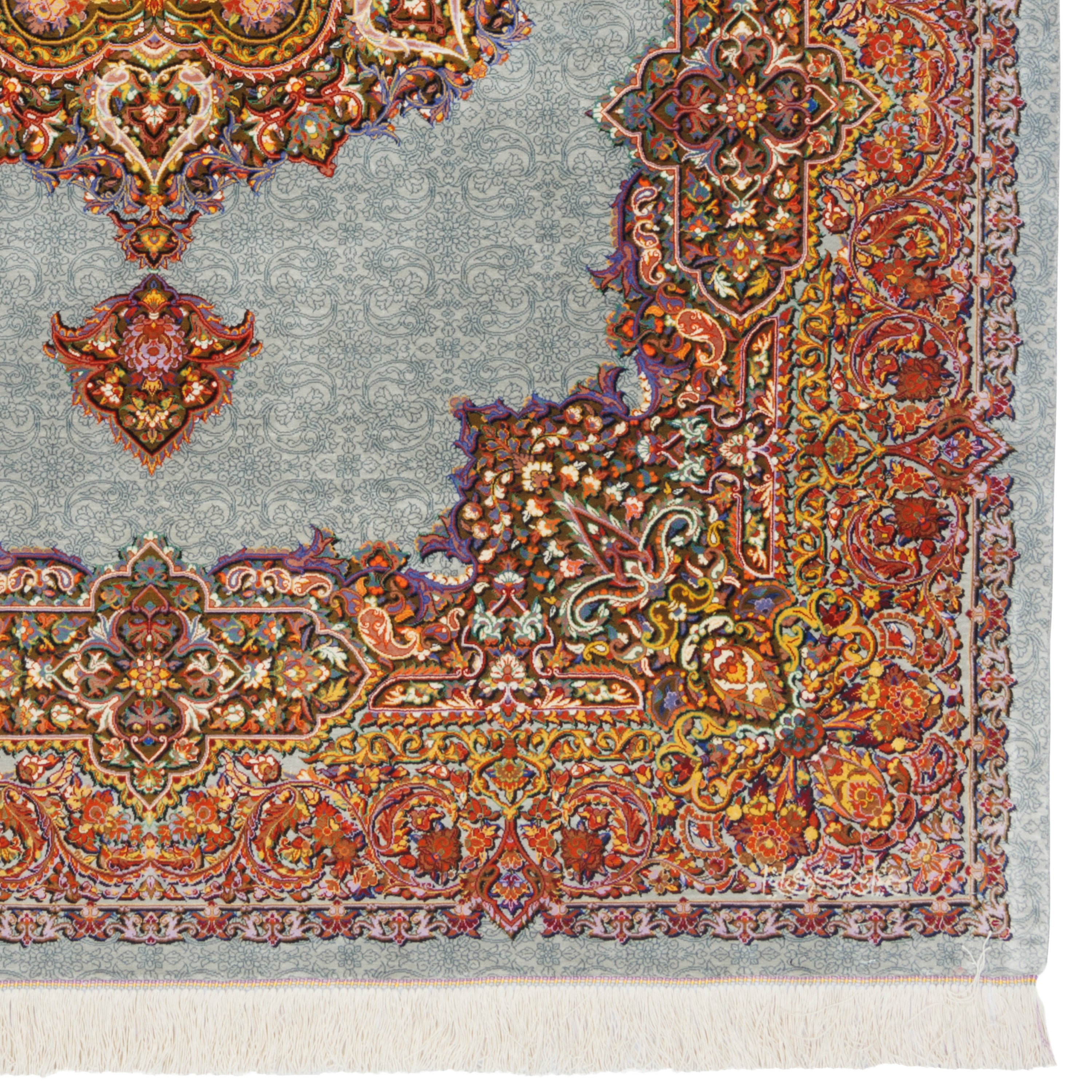 Qom Handmade Carpet — Lachak Toranj | Full Silk | 140 × 196 cm | SKU 10200384
