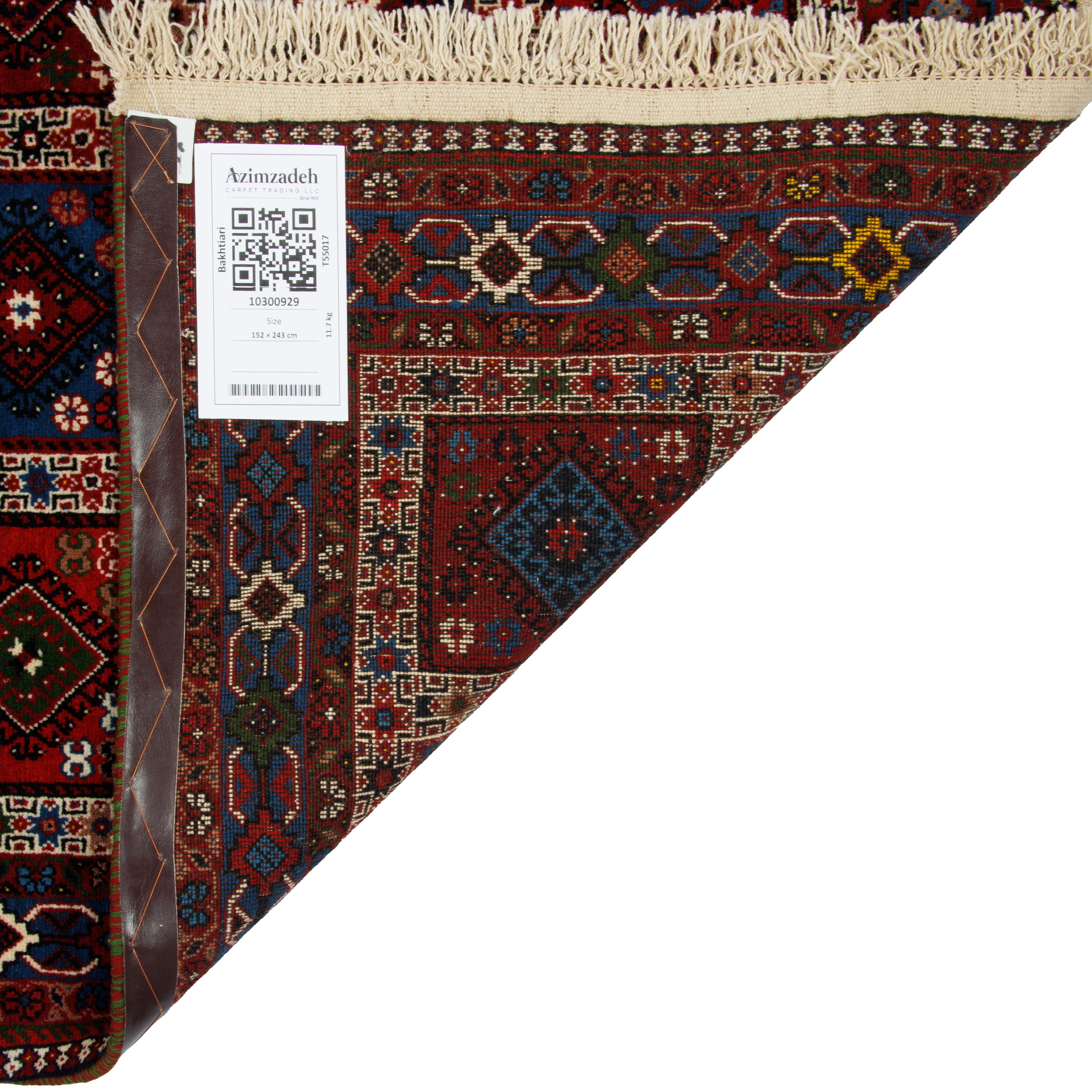 Bakhtiari Handmade Carpet — Kheshti | Full Wool | 152 × 243 cm | SKU 10300929