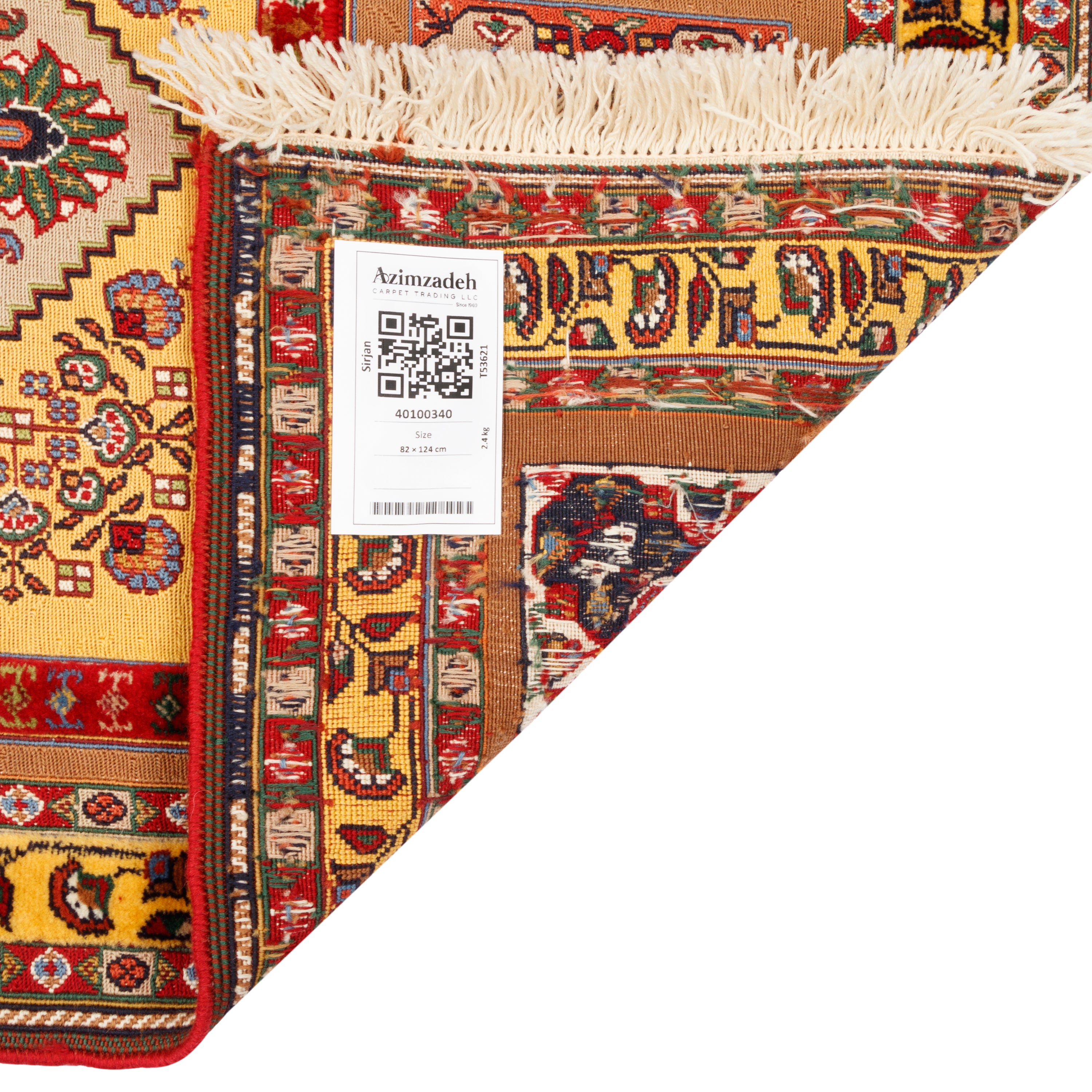 Sirjan Handmade Kilim Carpet — Kheshti | Full Wool | 90 × 130 cm | SKU 40100341