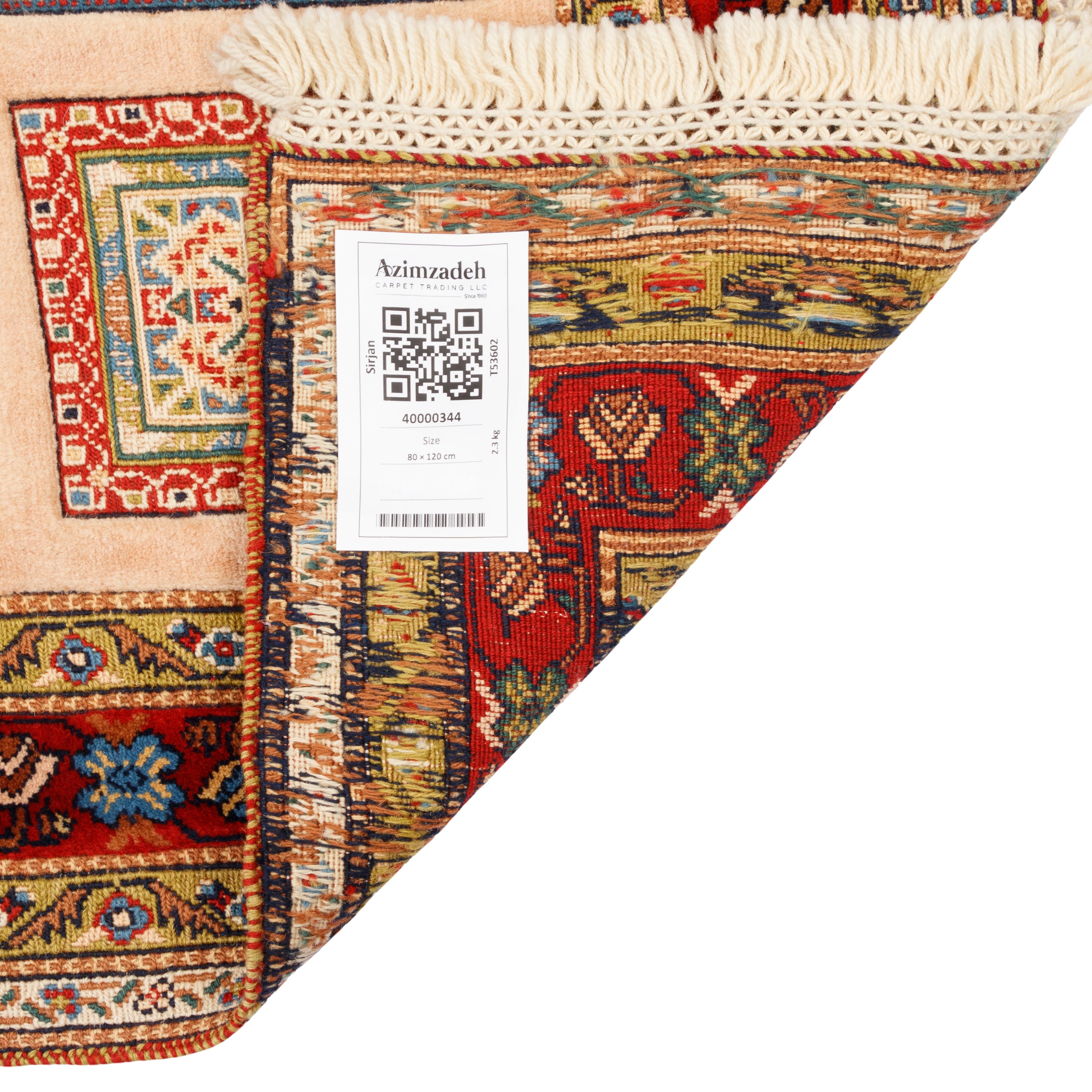 Sirjan Handmade Kilim Carpet — Kheshti | Full Wool | 80 × 120 cm | SKU 40000344