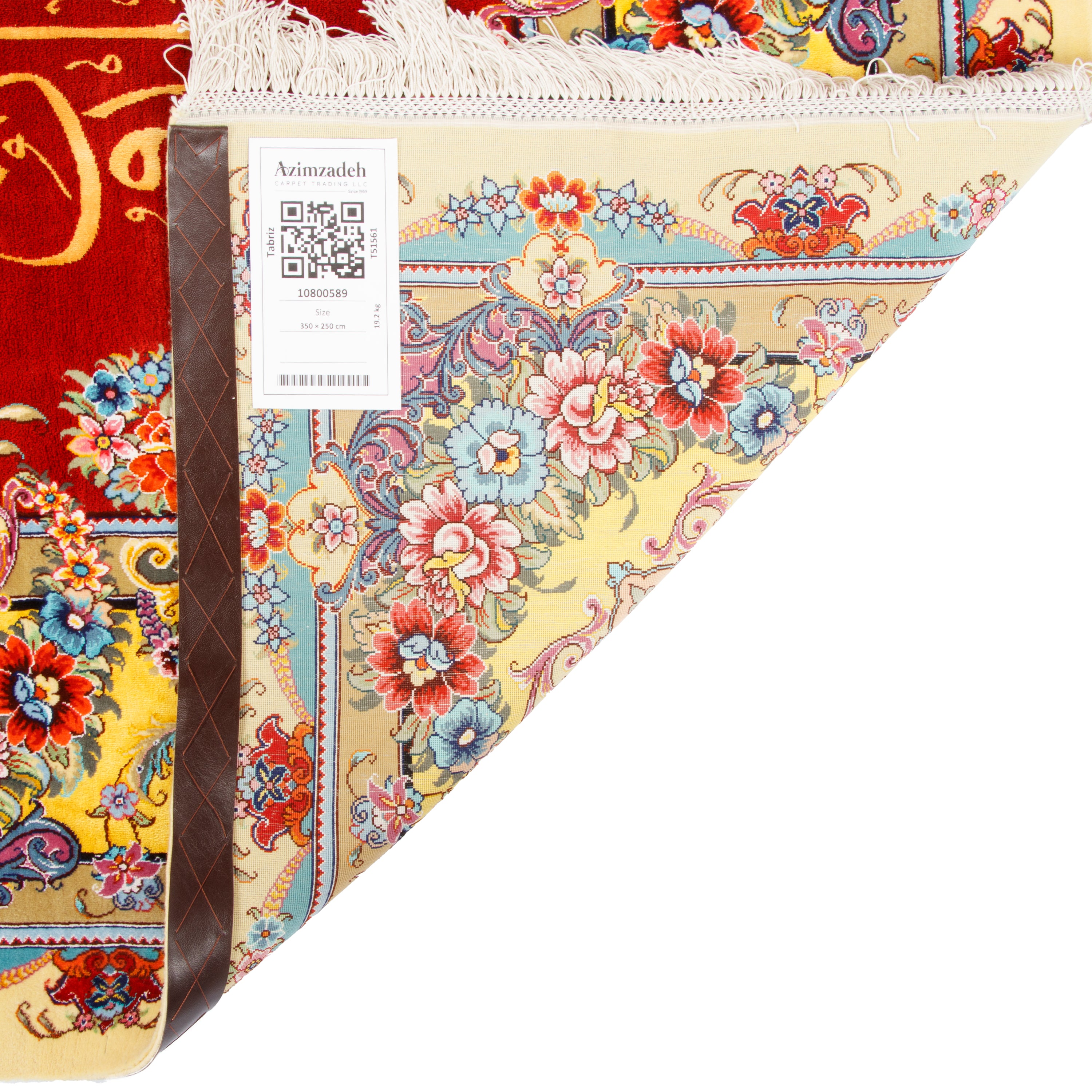 Tabriz Handmade Carpet Wall Art — Sarasar | Silk Pile / Silk Warp | 350 × 250 cm | SKU 70800589