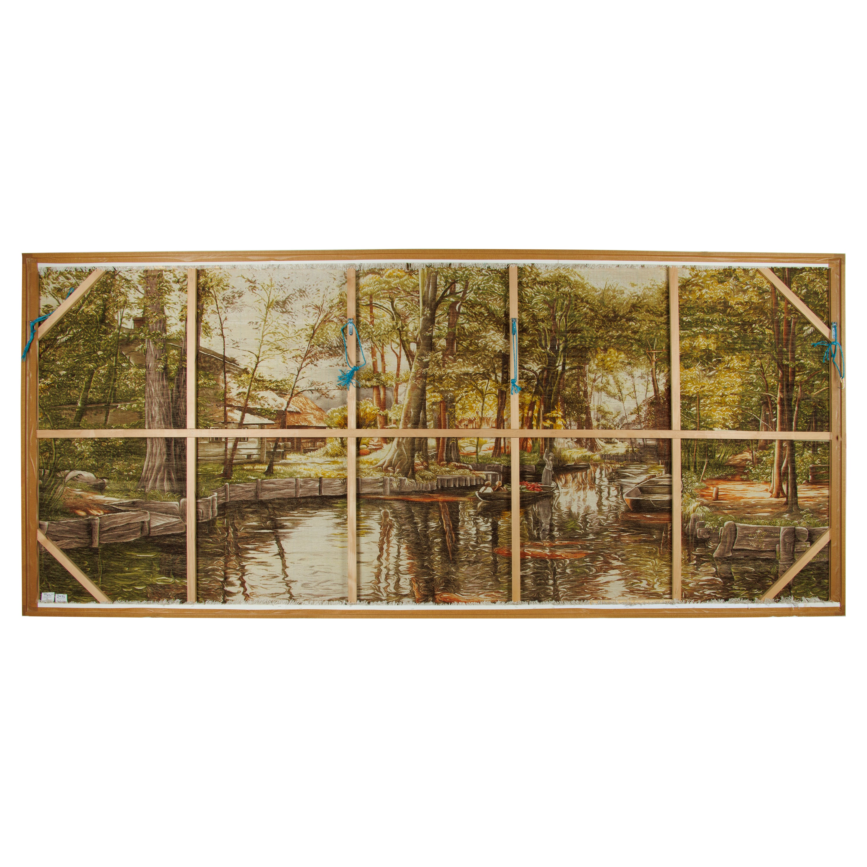 Tabriz Handmade Carpet Wall Art — Sarasar | Silk Pile / Silk Warp | 148 × 340 cm | SKU 70501538