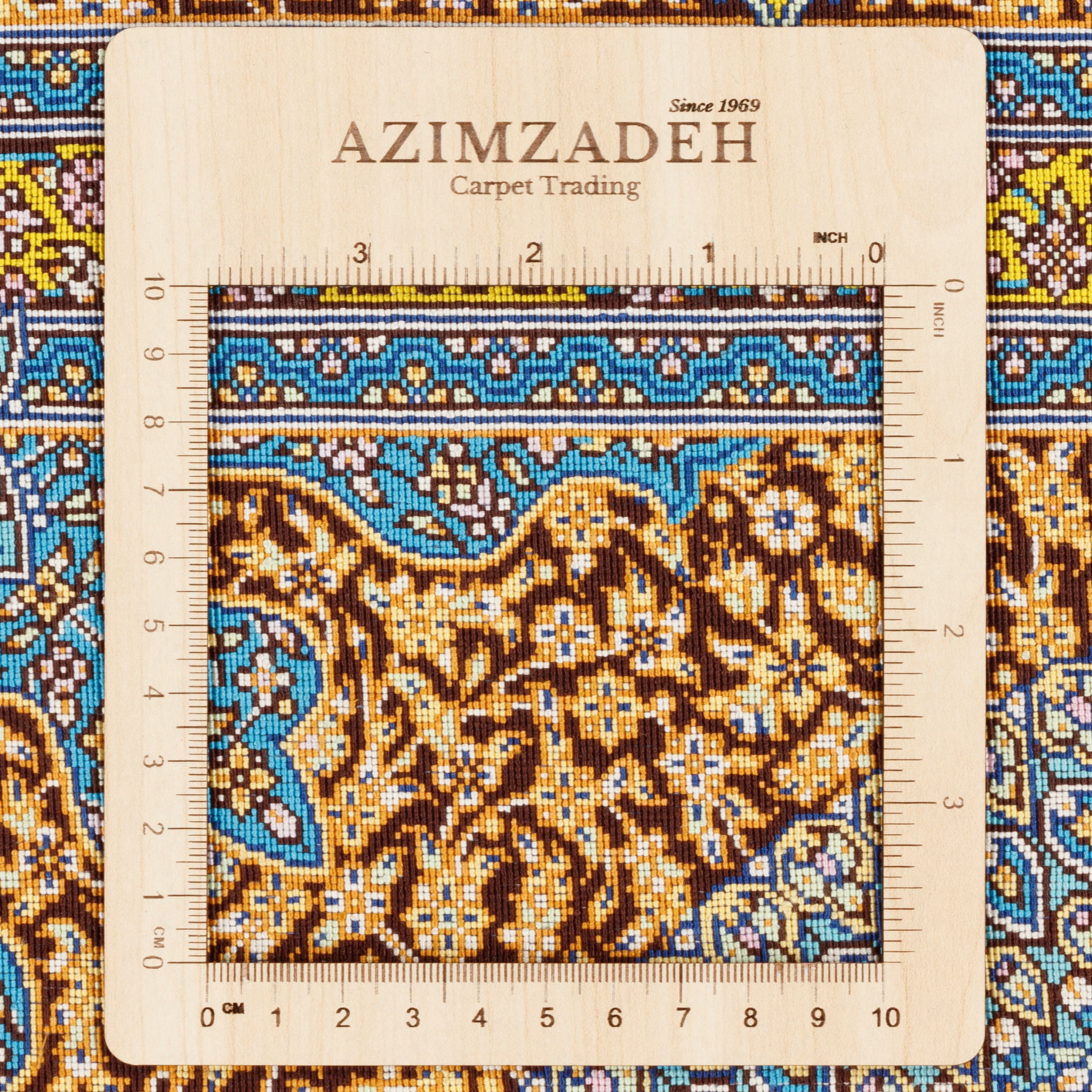 سجادة قم يدوية — لشك ترنج | حرير بالكامل | 128 × 200 سم | رمز المنتج 10200380