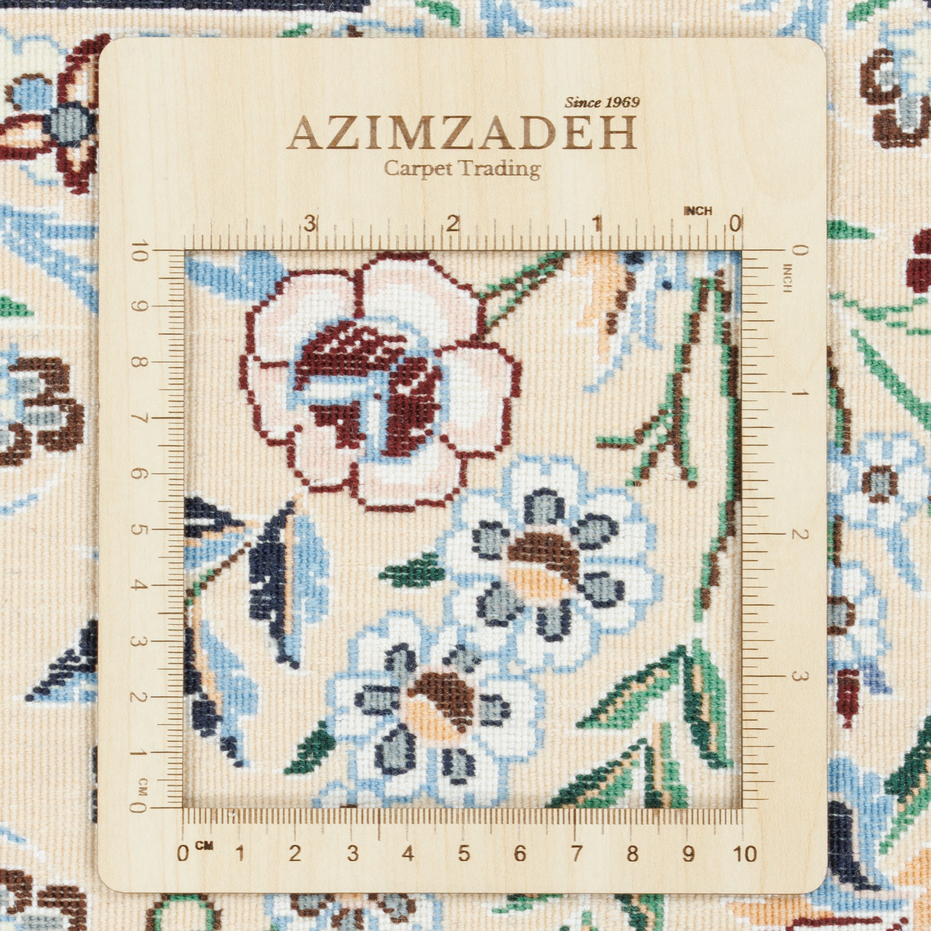سجادة نايين اليدوية — باندي | وبر حرير / سدى قطن | 158 × 235 سم | SKU 10300855