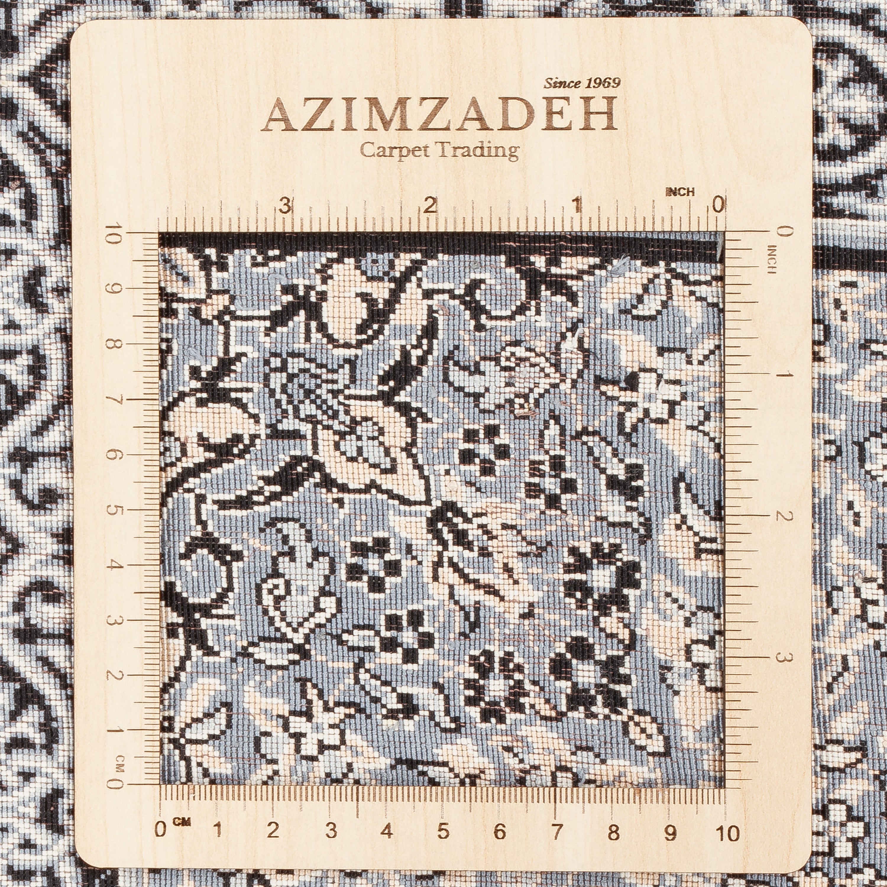 سجاد قم اليدوي — لشك وترنج | حرير بالكامل | 140 × 200 سم | رمز المنتج 10200467
