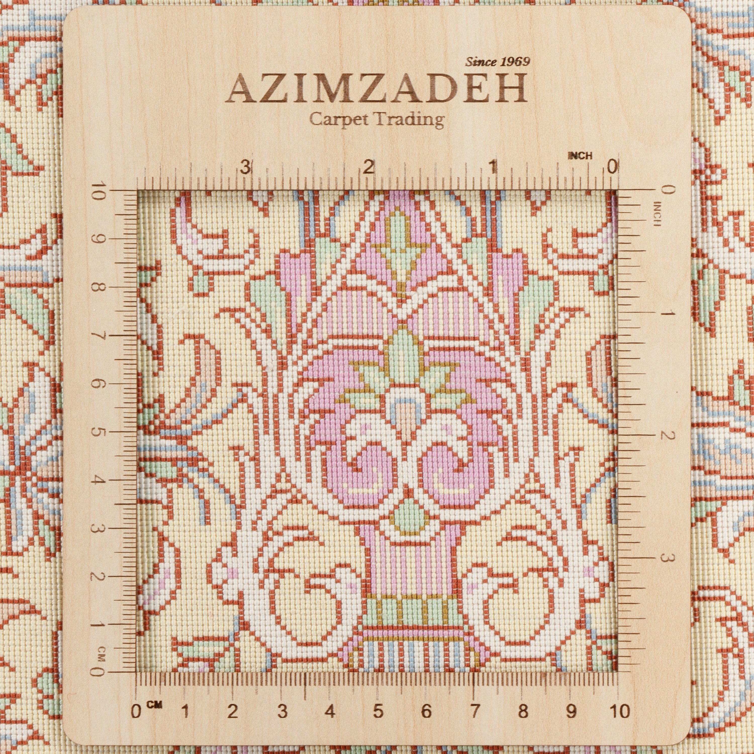 Qom Handmade Carpet — Gonbadi | Full Silk | 346 × 346 cm | SKU 11100615