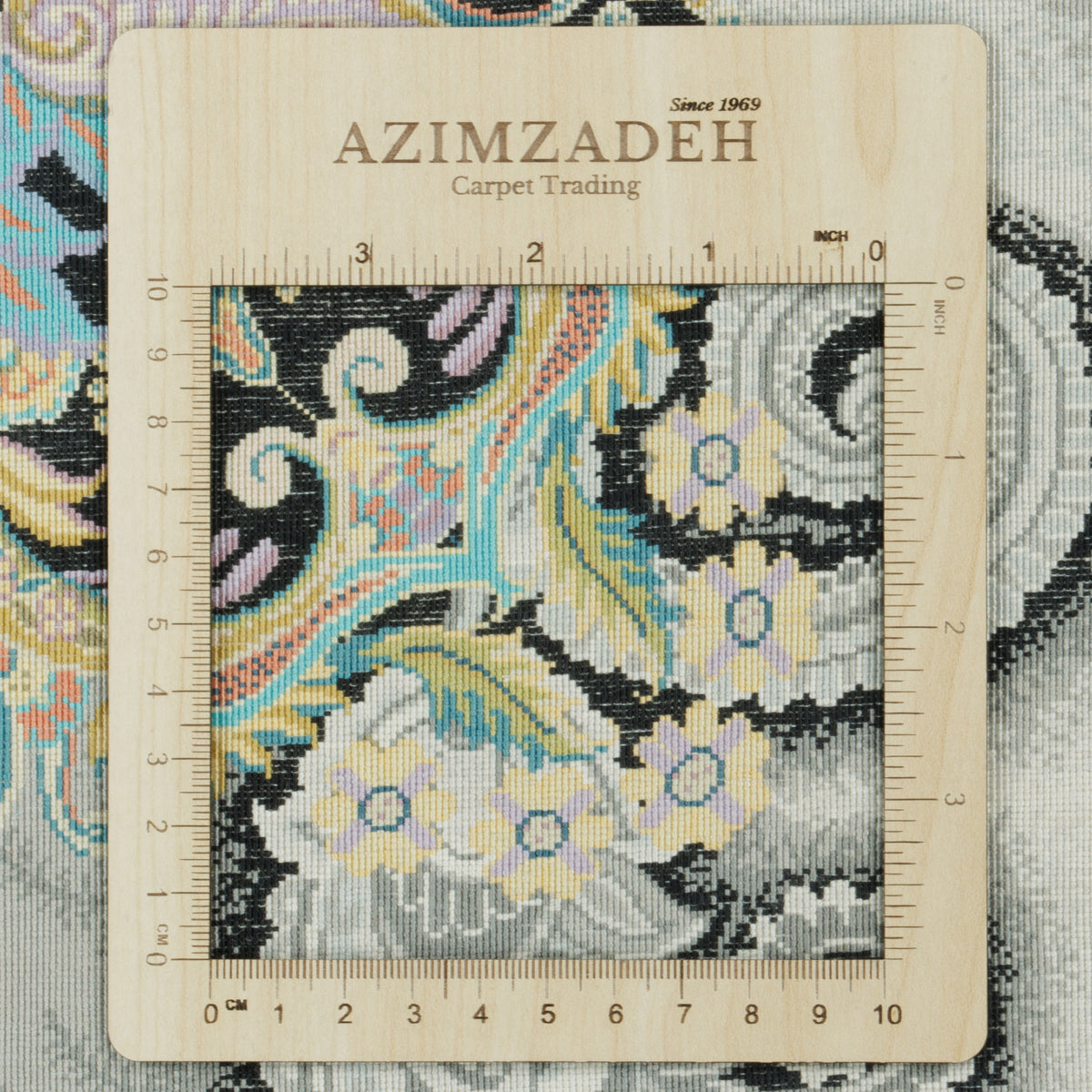 Qom Handmade Carpet by Kafashzadeh, Silk, Light Gray, 152 × 202 cm — 1016748