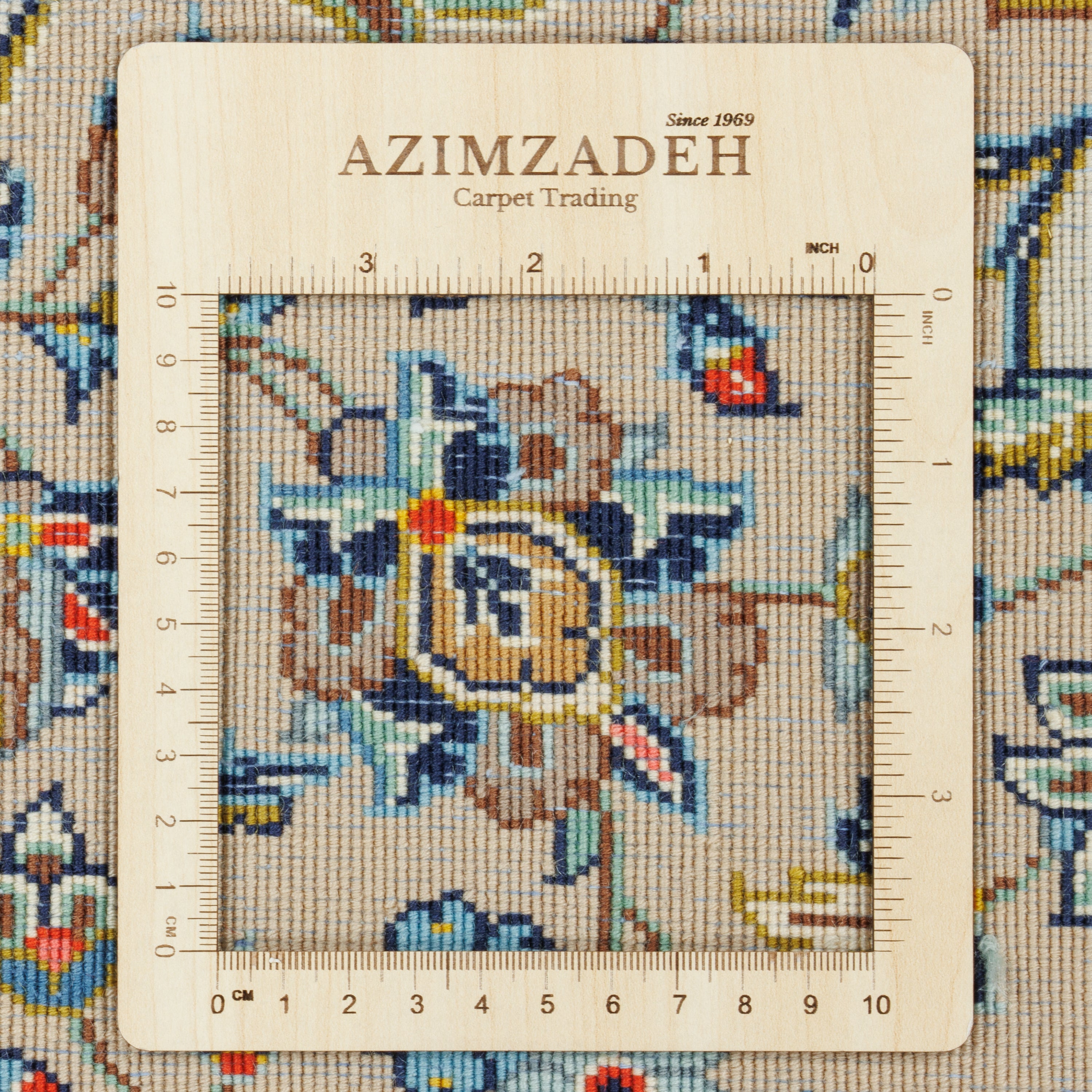 سجادة كاشان يدوية – لشك ترنج | صوف / قطن (سدى) | 142 × 225 سم | SKU 10300856