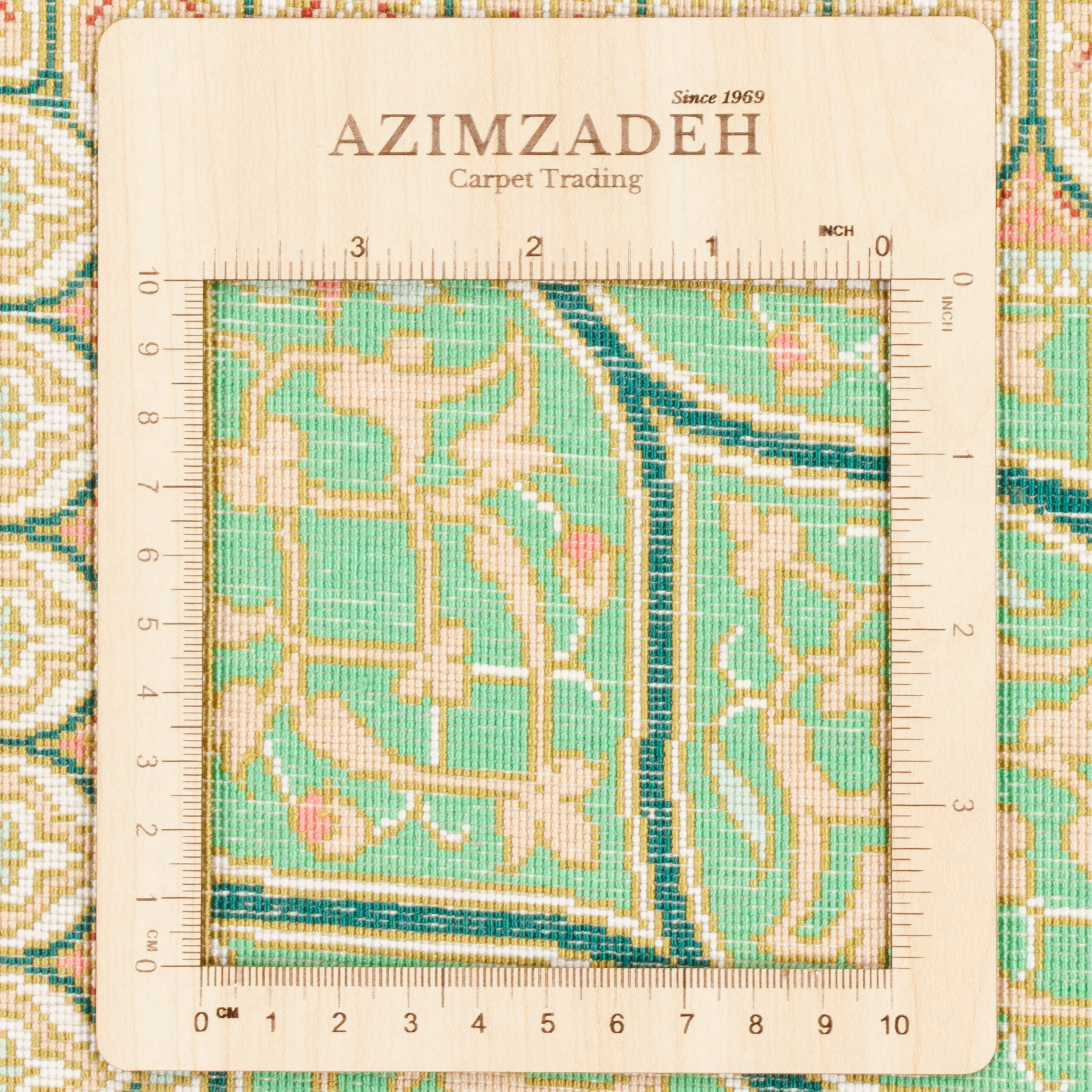 Qom Handmade Carpet — Gonbadi | Full Silk | 200 × 200 cm | SKU 10400547