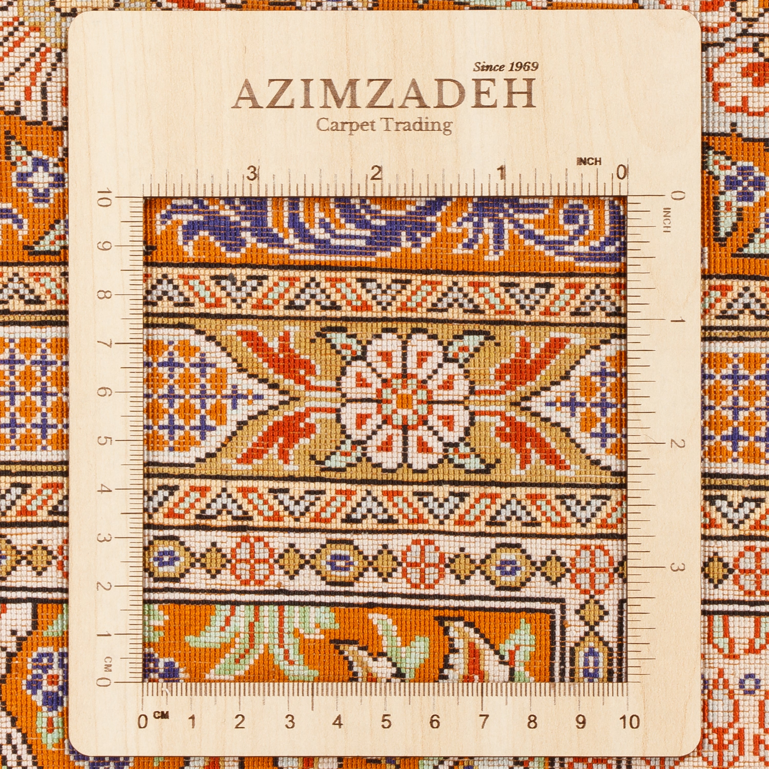سجادة قم يدوية - خشتي | حرير طبيعي | 152 × 153 سم | SKU 10200561