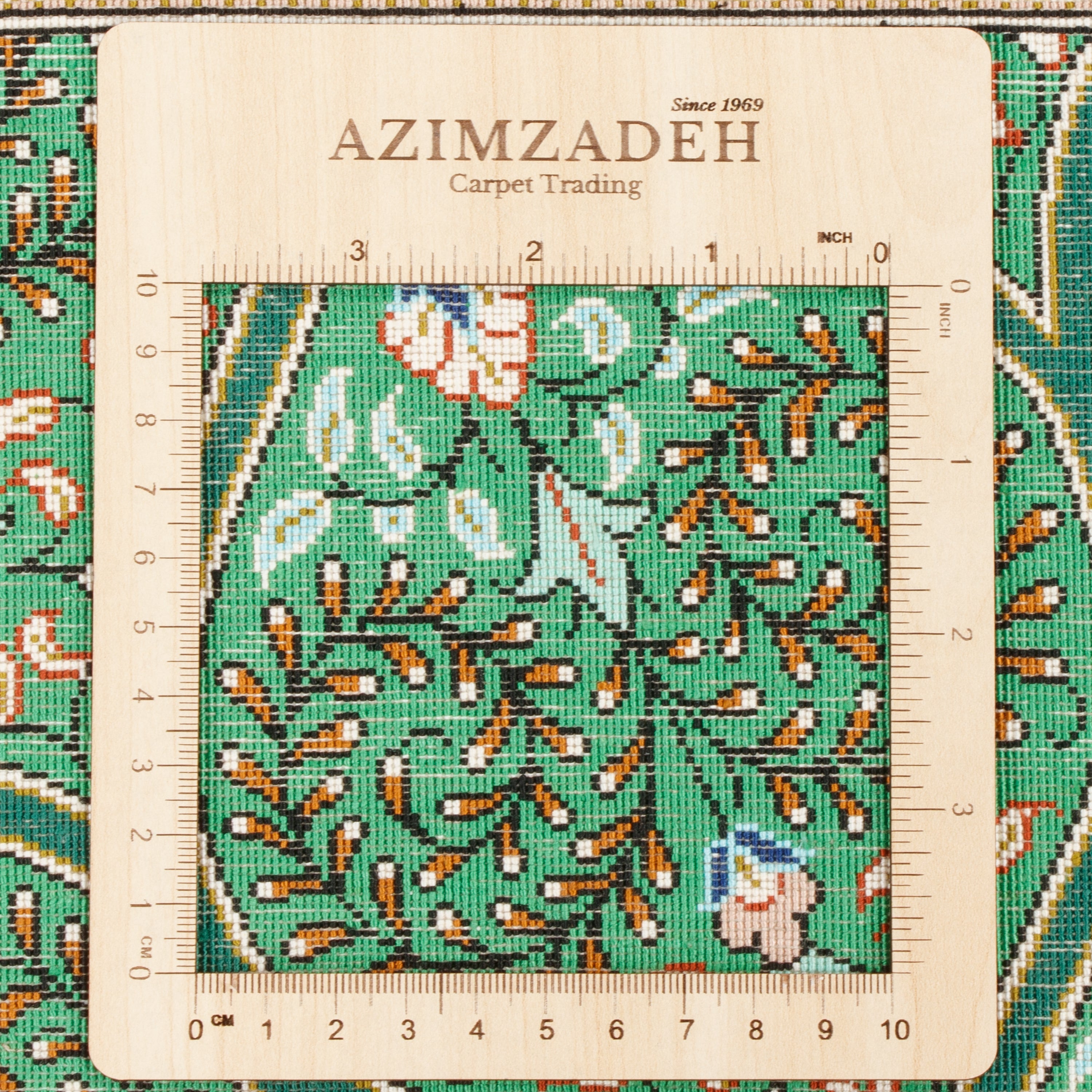 سجادة قم يدوية - جنبدية | حرير كامل | 130 × 195 سم | رمز المنتج 10200493