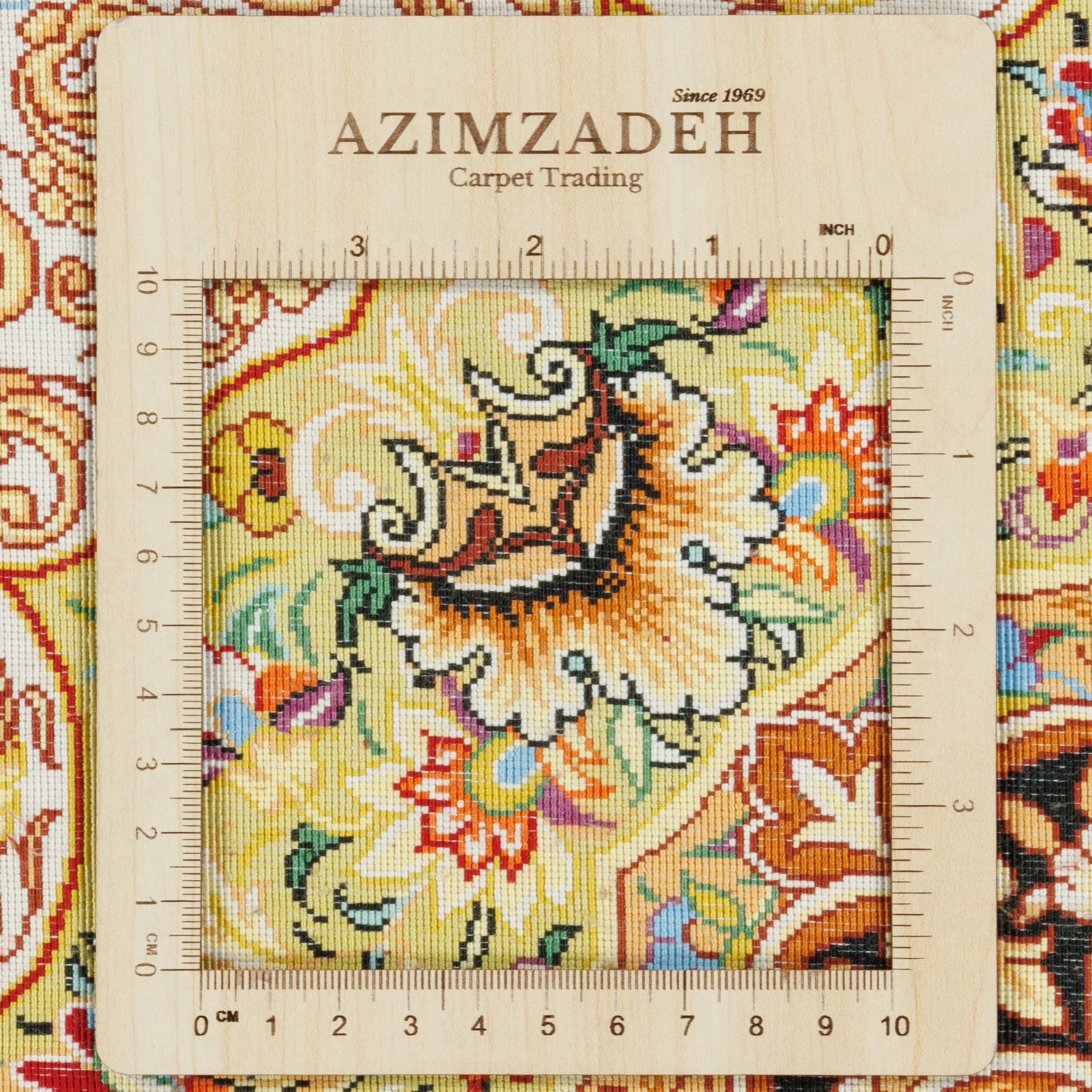 سجادة قم يدوية — لشك ترنج | حرير بالكامل | 200 × 300 سم | رمز المنتج 10601055