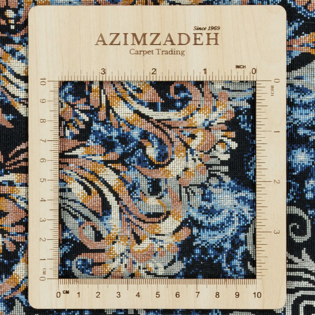 سجادة قم يدوية — لشك وترنج | حرير بالكامل | 200 × 310 سم | SKU 10601047