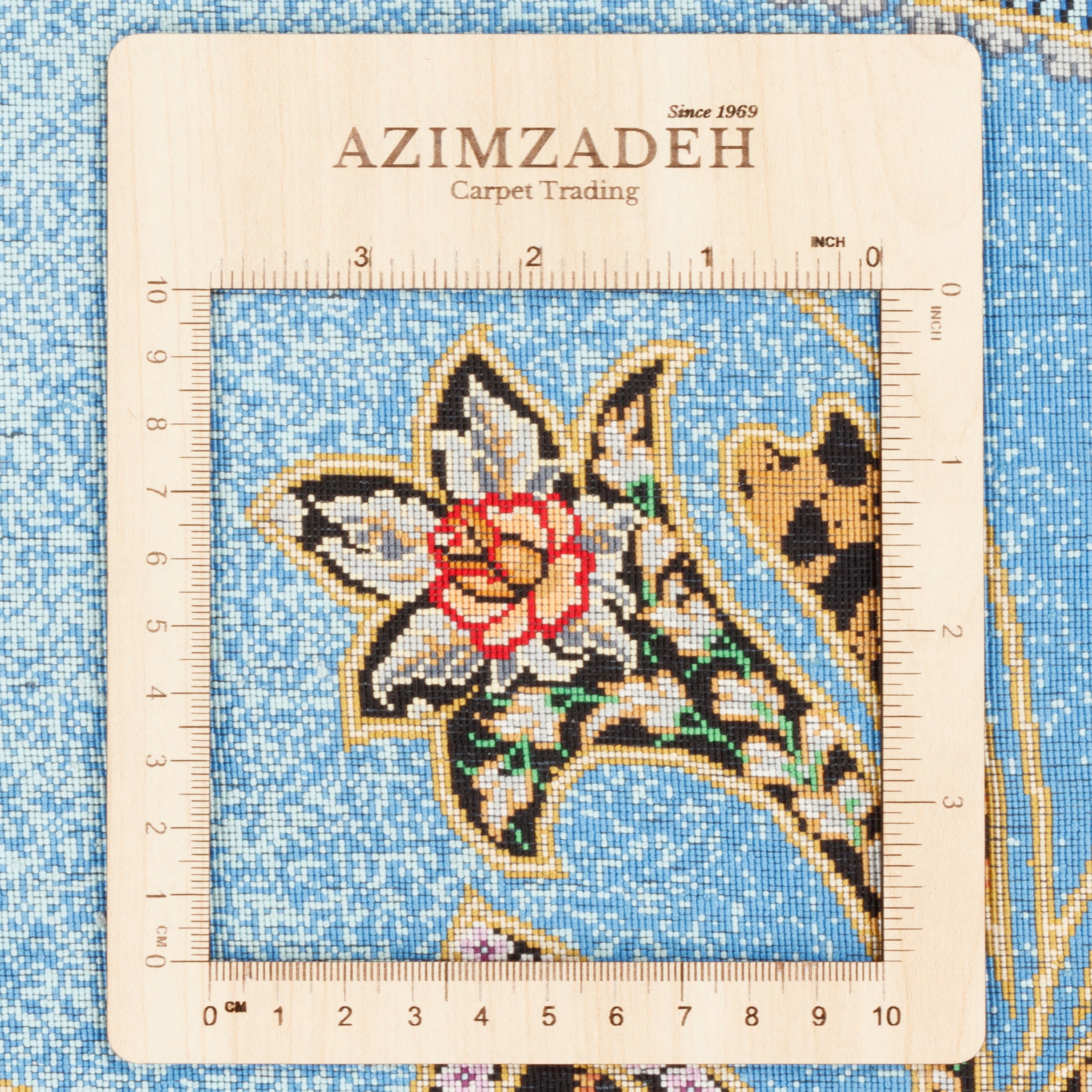 سجادة قم يدوية — ترنجدار | حرير بالكامل | 137 × 205 سم | رمز المنتج 10200379