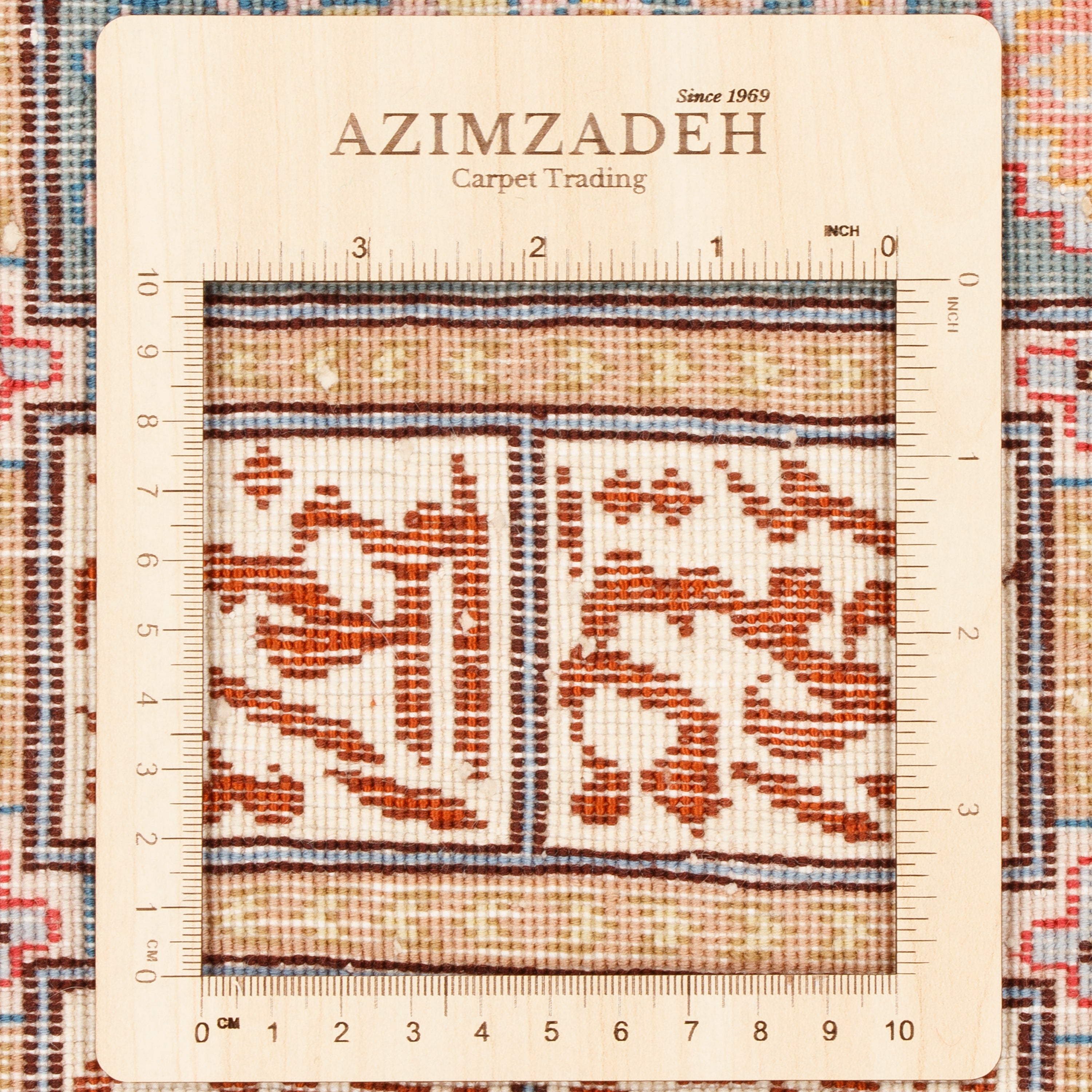 لوحة جدارية سجاد تبريز يدوي الصنع - كشتي | كومة حريرية / سداة قطنية | 100 × 143 سم | رمز المنتج 70100569