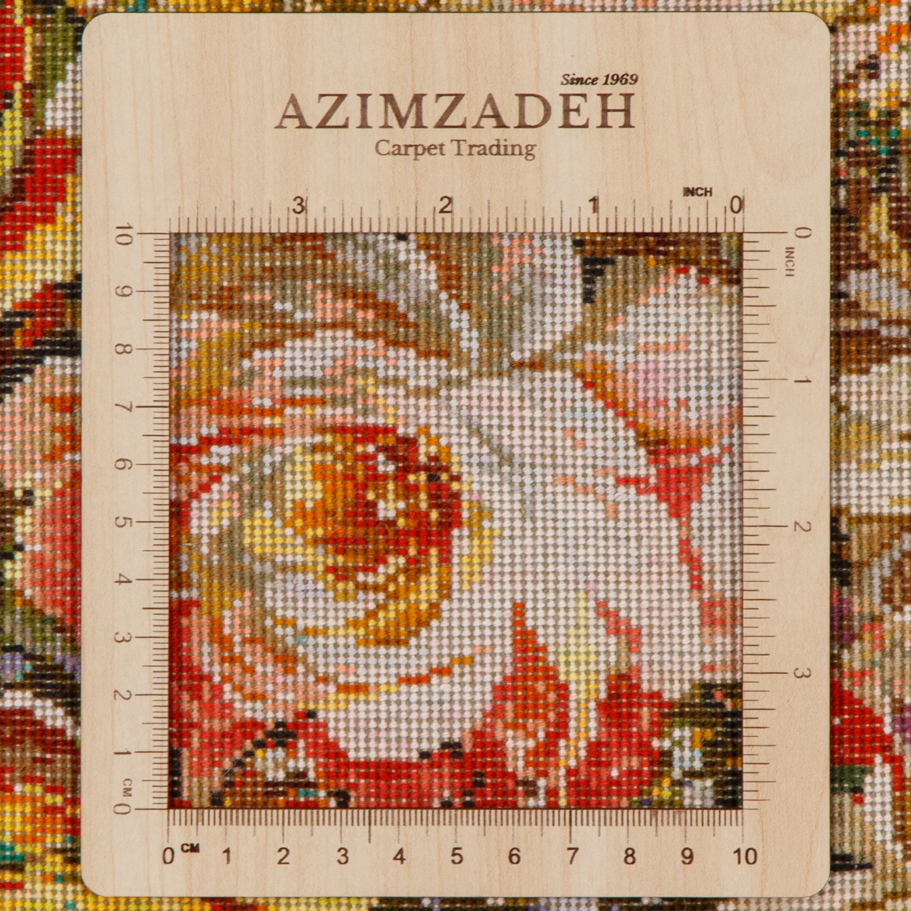 تابلو فرش دستباف تبریز — ساراسار | پرز ابریشم / چله ابریشم | 96 × 49 سانتیمتر | کد محصول 70000895