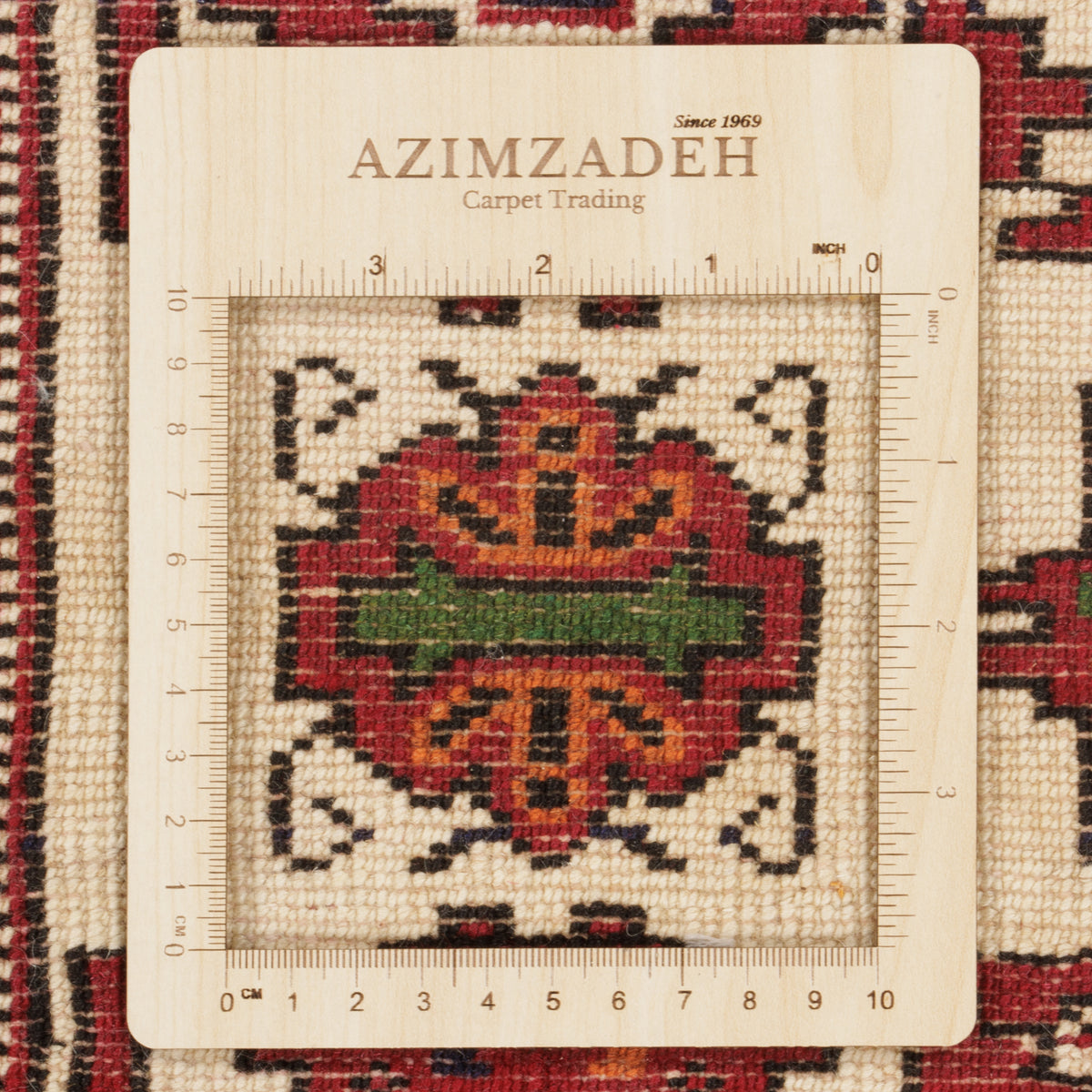 سجاد يدوي من تركمان، سراسر، صوف خالص، عاجي، 210 × 285 سم — 1016720