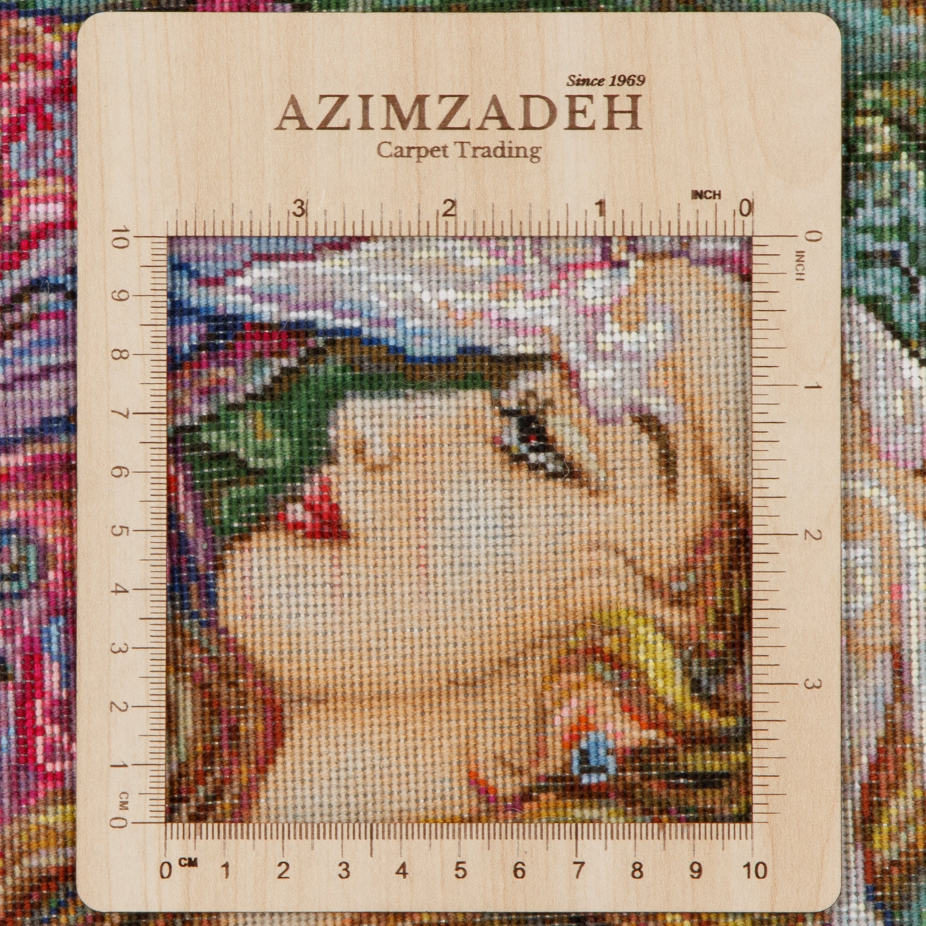 Tabriz Handmade Carpet Wall Art — Sarasar | Silk Pile / Silk Warp | 125 × 83 cm | SKU 70100918