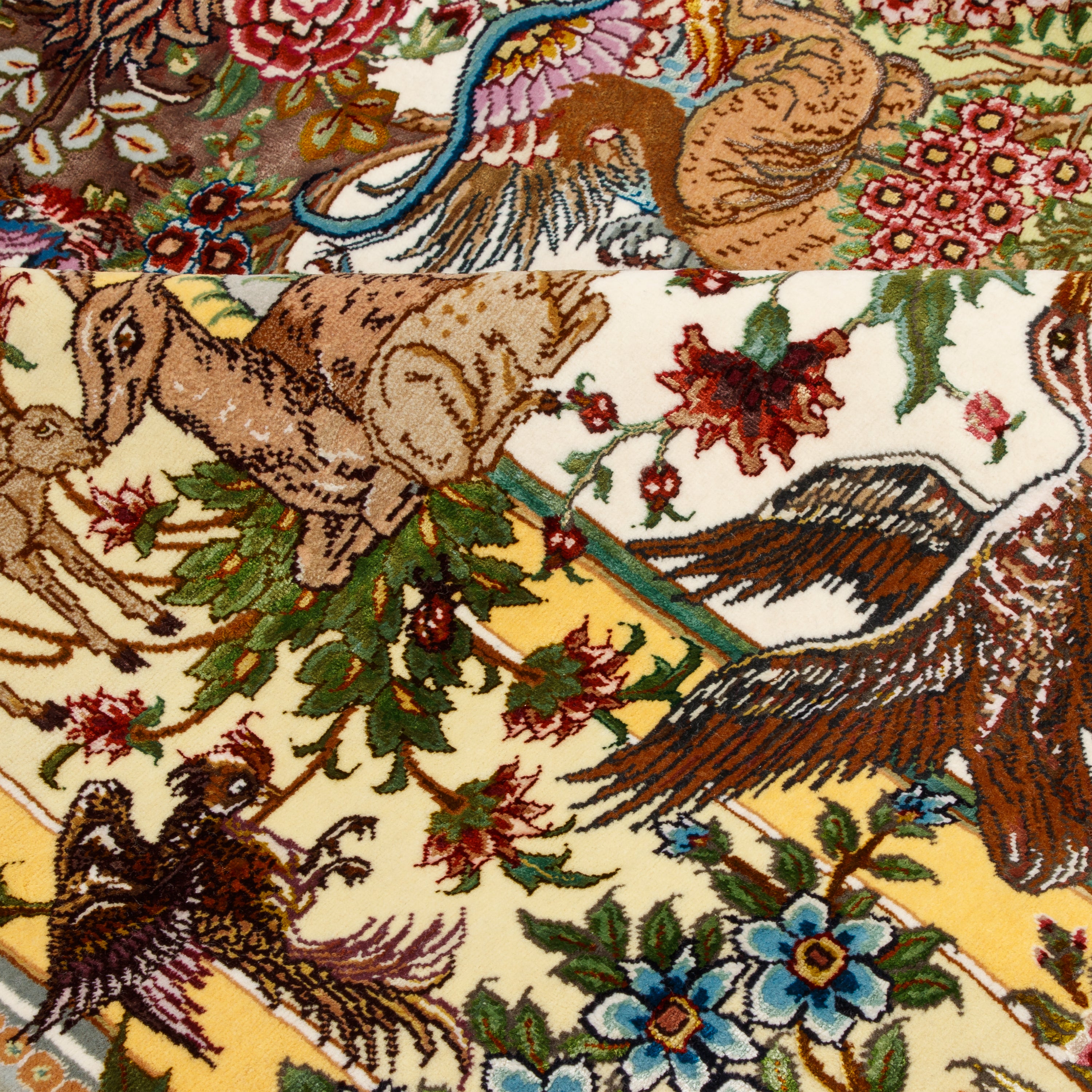 سجاد تبريز يدوي — سرسار | خيوط حريرية / سدى حريري | 170 × 195 سم | SKU 10300567