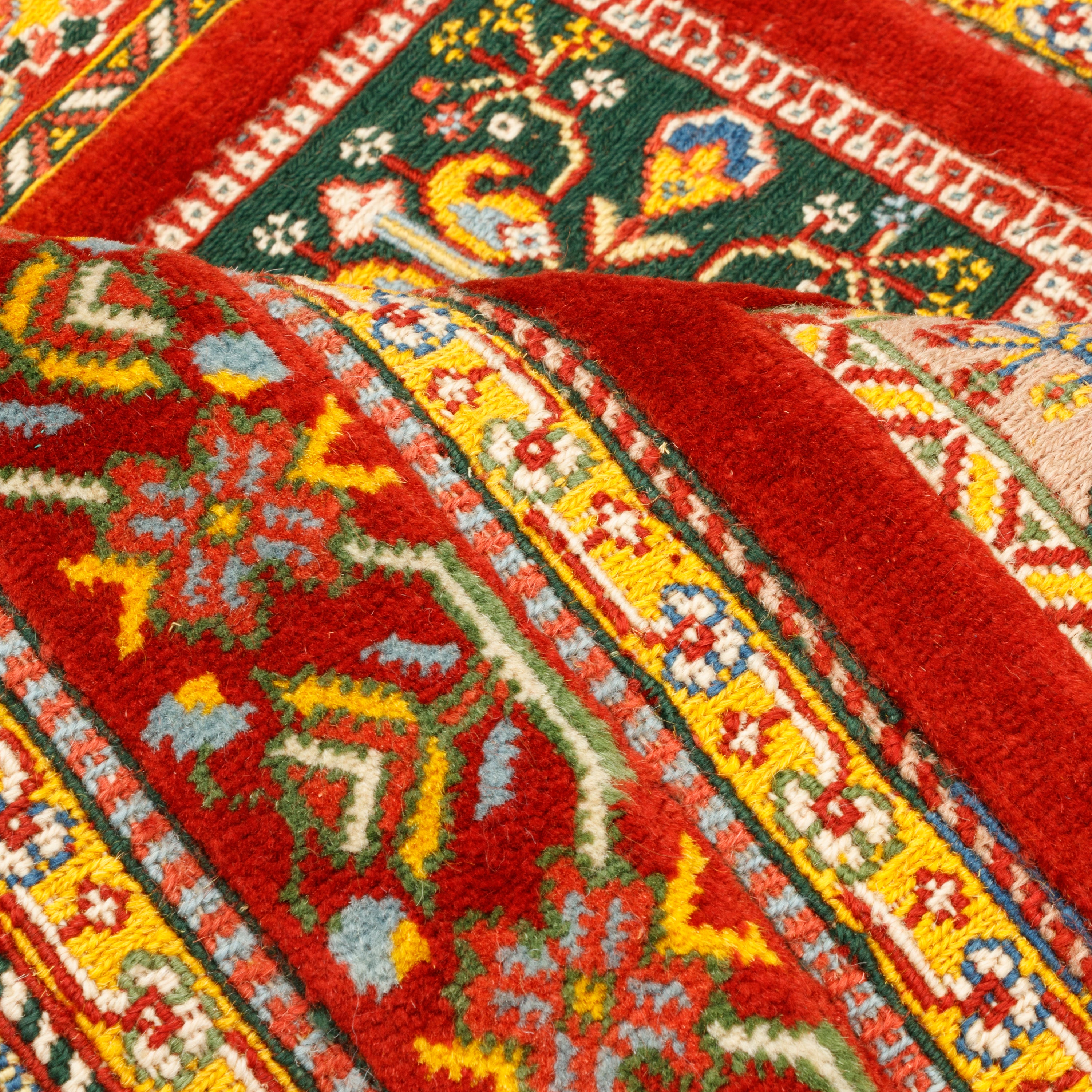 سجادة كيليم يدوية سيرجان — خشتي | صوف بالكامل | 75 × 107 سم | رمز SKU 40000330