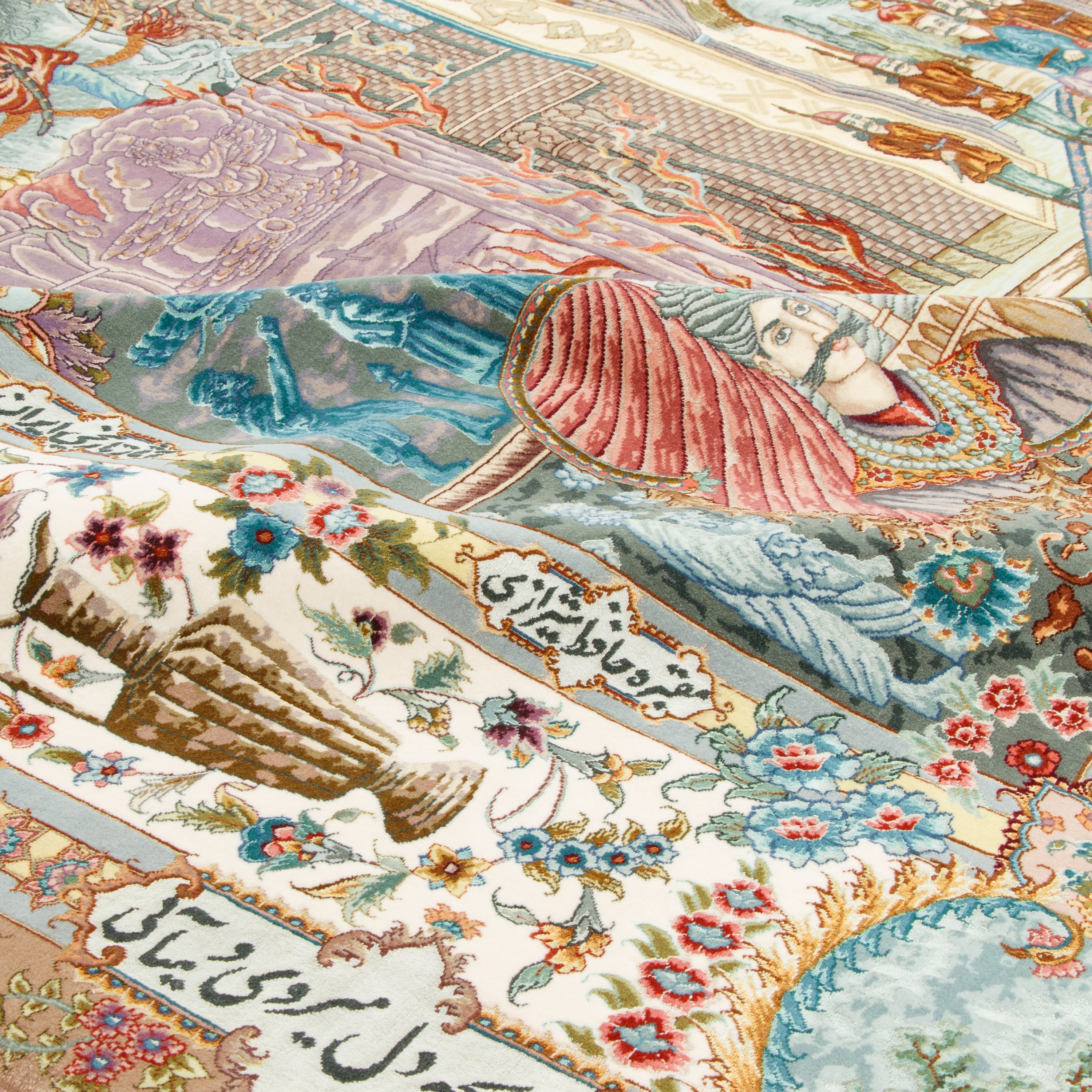 Tabriz Handmade Carpet — Sarasar | Silk Pile / Silk Warp | 240 × 290 cm | SKU 10600586