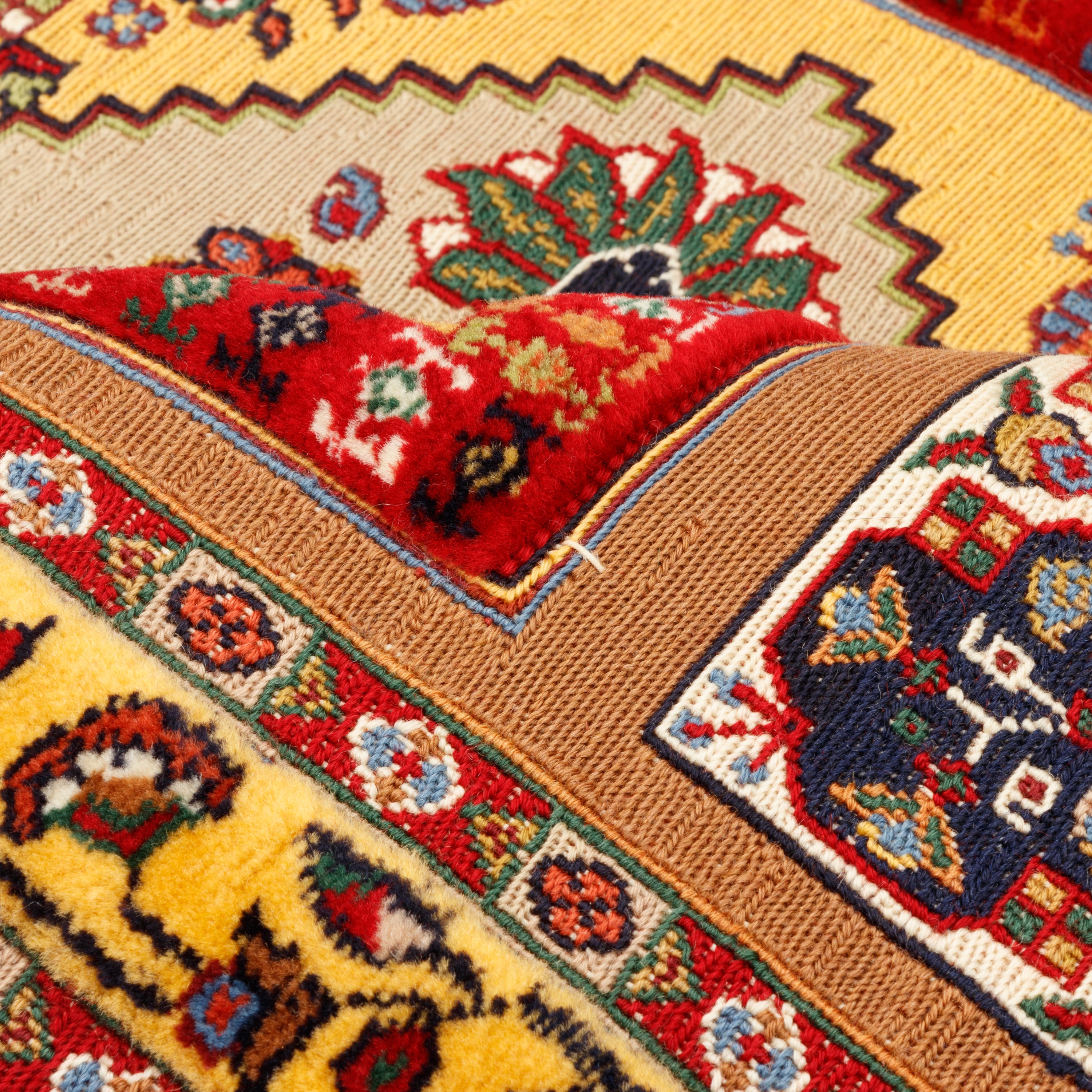 Sirjan Handmade Kilim Carpet — Kheshti | Full Wool | 90 × 130 cm | SKU 40100341