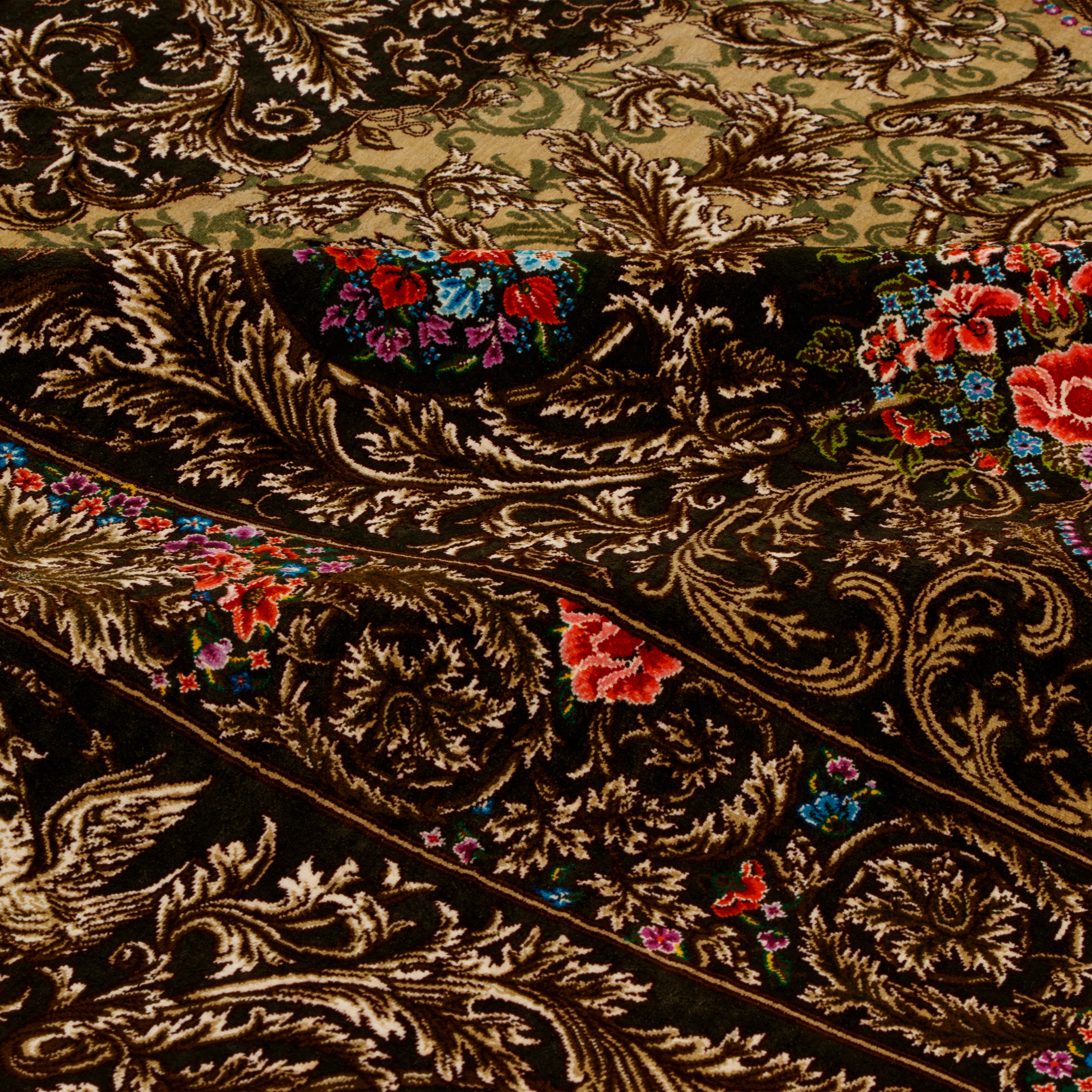 Qom Handmade Carpet — Lachak Toranj | Full Silk | 292 × 400 cm | SKU 11100633