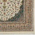 Handwoven Carpet, Corner Medallion Layout, All Silk, Kashan, 243 × 343 cm Ref 10800828