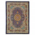 Handwoven Carpet, Corner Medallion Layout, All Silk, Qom, 250 × 345 cm Ref 10800829
