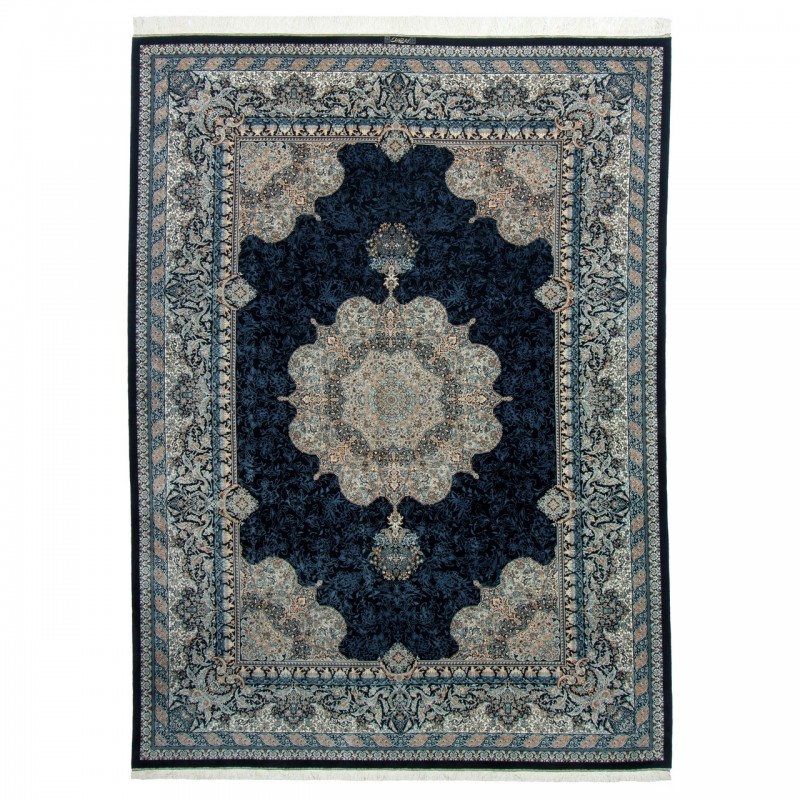 Handwoven Carpet, Corner Medallion Layout, All Silk, Qom, 240 × 340 cm Ref 10800833