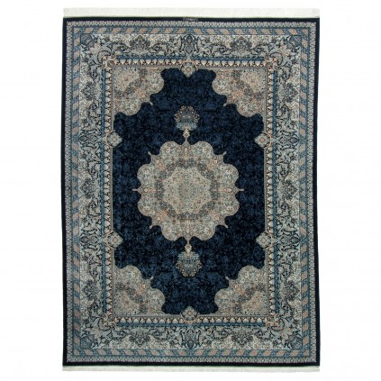 Handwoven Carpet, Corner Medallion Layout, All Silk, Qom, 240 × 340 cm Ref 10800833