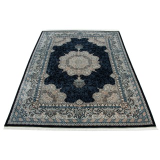 Handwoven Carpet, Corner Medallion Layout, All Silk, Qom, 240 × 340 cm Ref 10800833