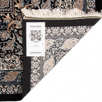 Handwoven Carpet, Corner Medallion Layout, All Silk, Qom, 240 × 340 cm Ref 10800833