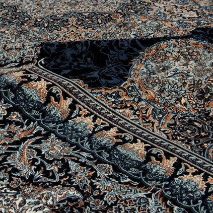 Handwoven Carpet, Corner Medallion Layout, All Silk, Qom, 240 × 340 cm Ref 10800833