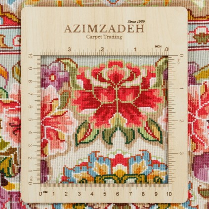 Handwoven Carpet, Corner Medallion Layout, Wool and Silk on Silk Warp, Tabriz, 245 × 350 cm Ref 10800839