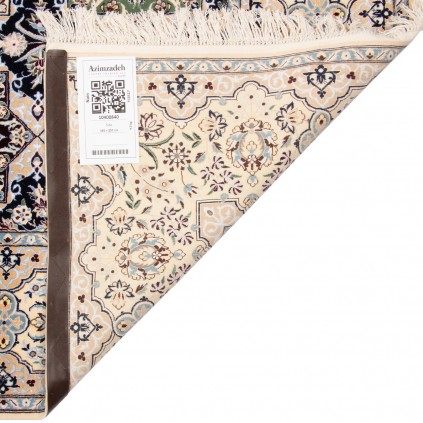 Handwoven Carpet, Striped Layout, Wool and Silk on Cotton Warp, Nain, 165 × 257 cm Ref 10400840