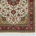 Handwoven Carpet, Corner Medallion Layout, Wool and Silk on Cotton Warp, Tabriz, 100 × 150 cm Ref 10100845