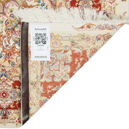 Handwoven Carpet, Corner Medallion Layout, Wool and Silk on Silk Warp, Tabriz, 202 × 302 cm Ref 10600964