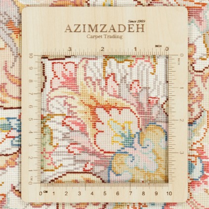 Handwoven Carpet, Corner Medallion Layout, Wool and Silk on Silk Warp, Tabriz, 202 × 302 cm Ref 10600964