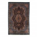 Handwoven Carpet, Corner Medallion Layout, All Silk, Qom, 200 × 306 cm Ref 10601037
