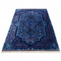Handwoven Carpet, Corner Medallion Layout, All Silk, Qom, 205 × 306 cm Ref 10601038